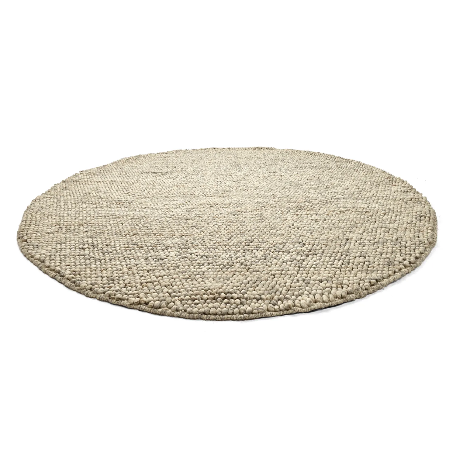Tappeto rotondo - Avafors Wool Bubble (grigio/beige)