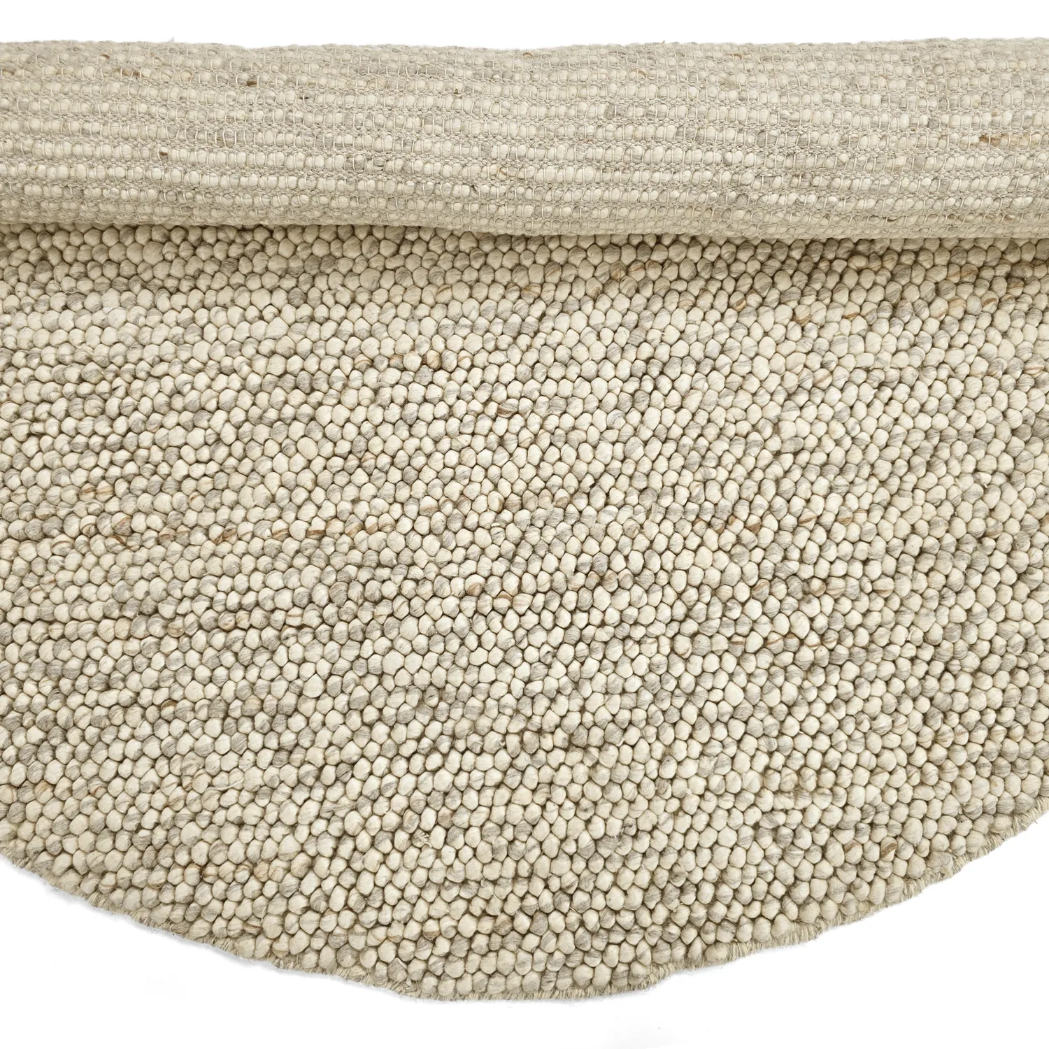 Tappeto rotondo - Avafors Wool Bubble (grigio/beige)