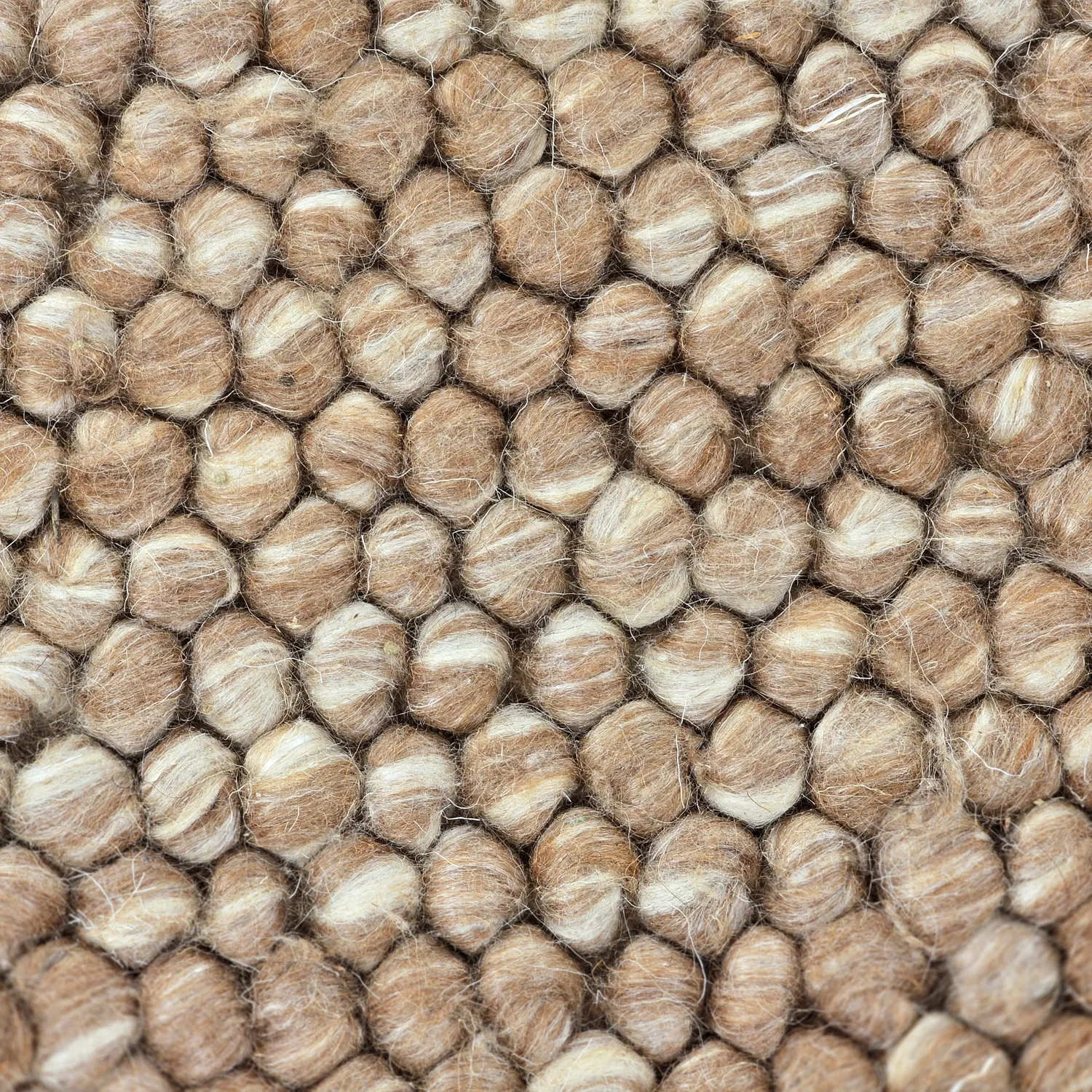 Tappeto In Lana - Avafors Wool Bubble (marrone chiaro/bianco)