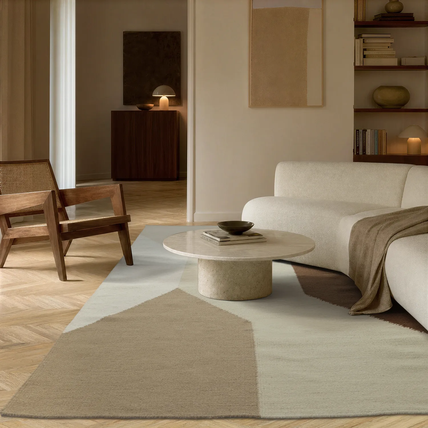 Tappeto In Lana - Aveiro (beige/multicolore)