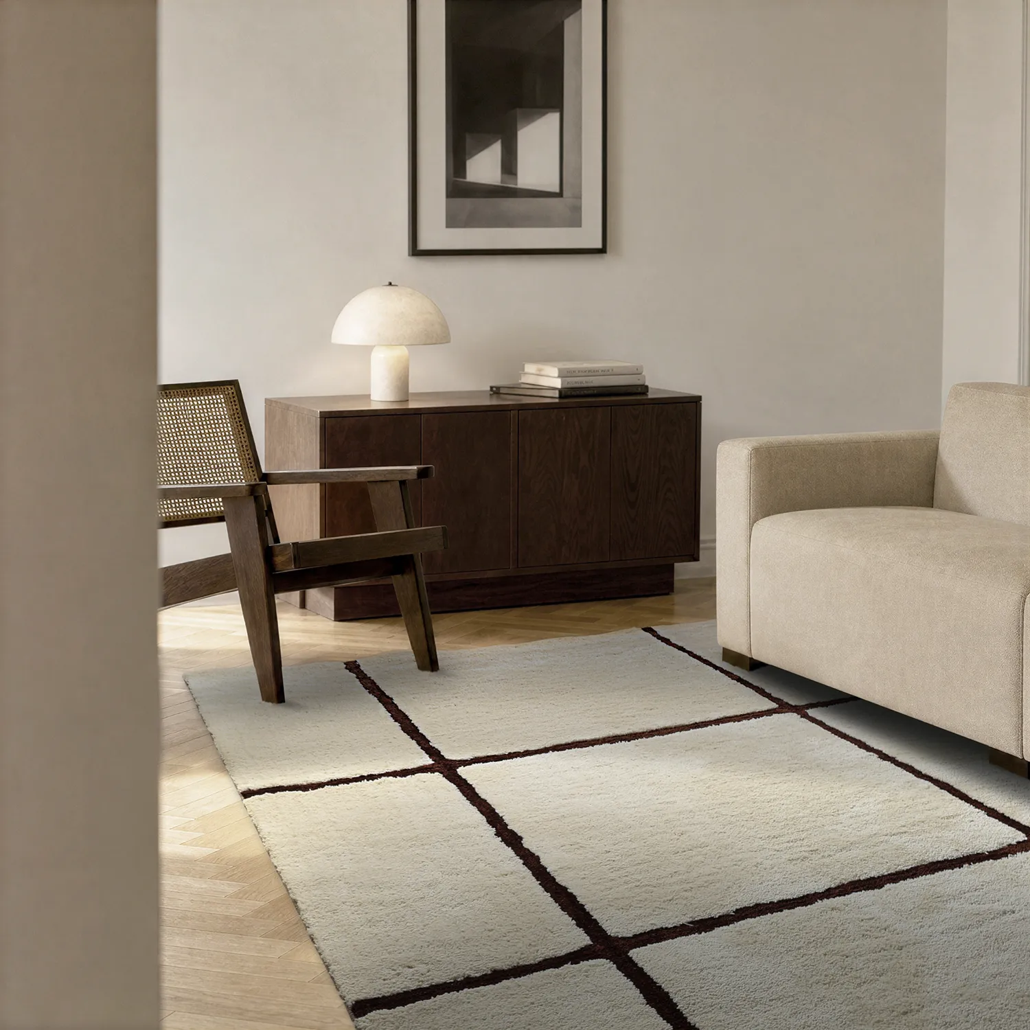 Tappeto A Pelo Lungo - Bitola (beige)