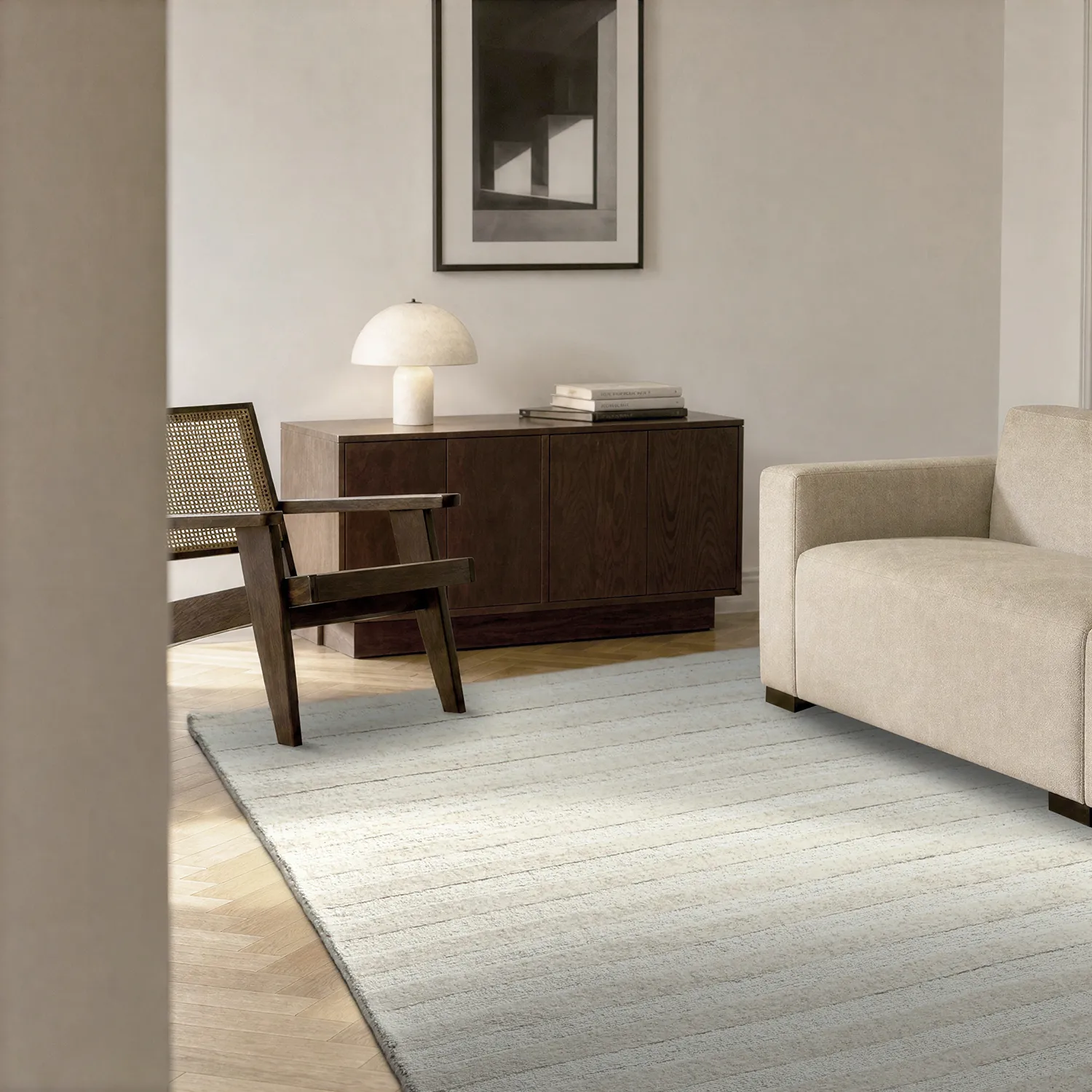 Tappeto In Lana - Brenta Handloom Wool Premium (crema)