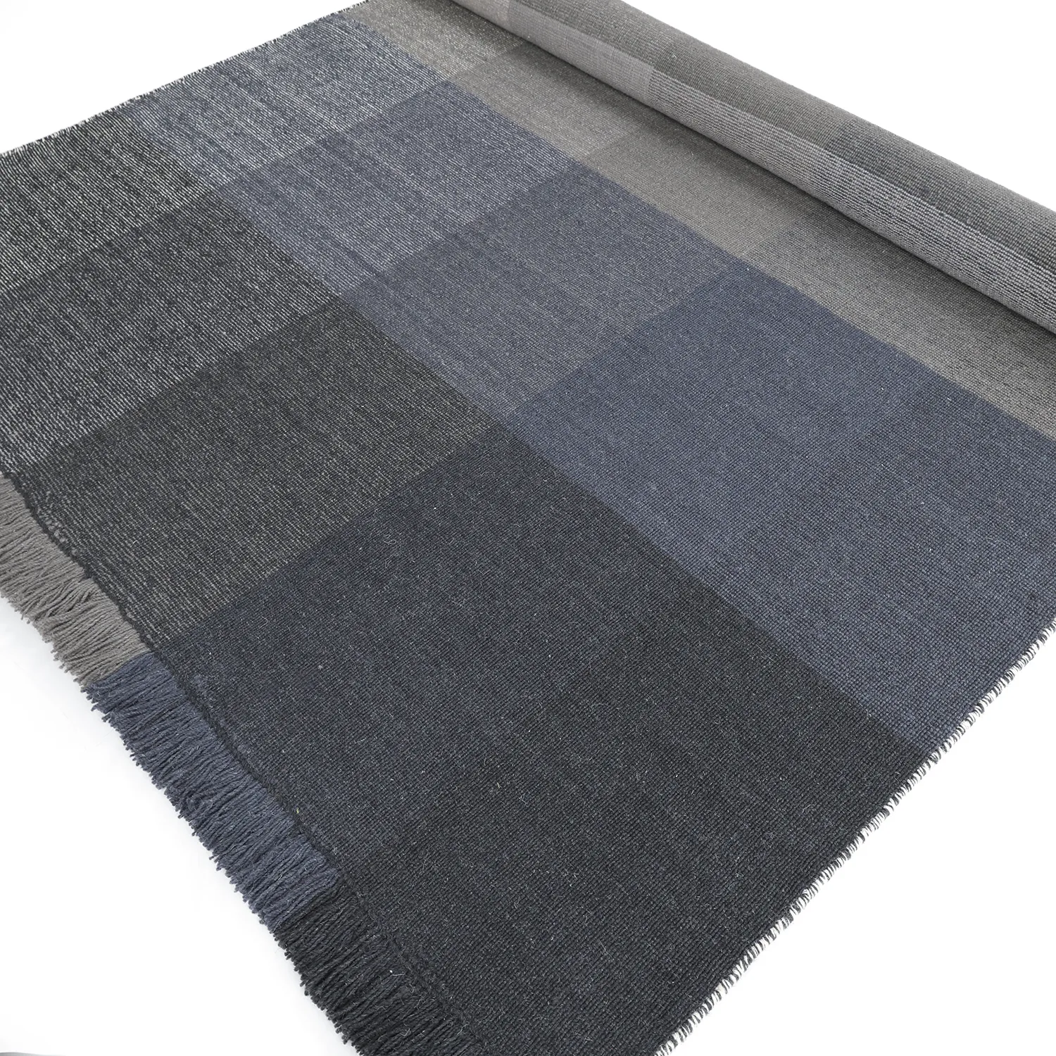 Tappeto In Lana - Chaves (blu/grigio/bianco)