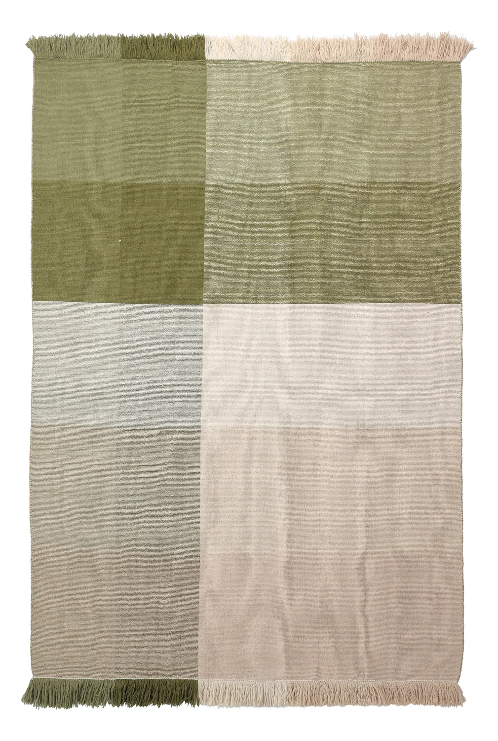 Tappeto In Lana - Chaves (verde/beige)