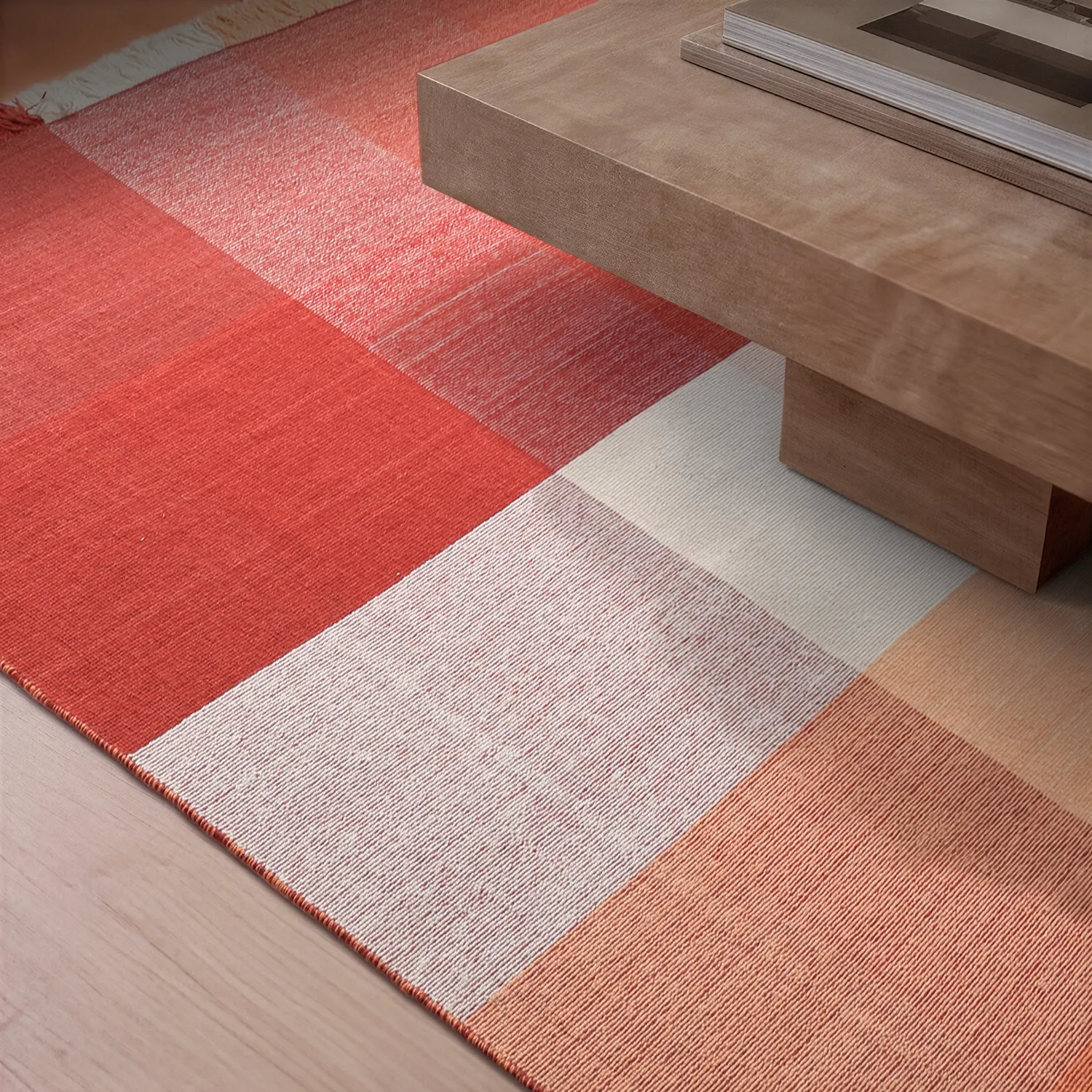 Tappeto In Lana - Chaves (rosso/arancione)