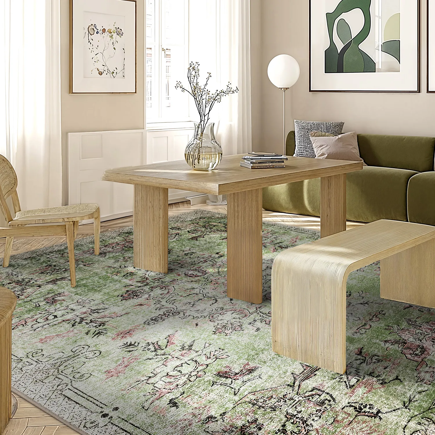 Tappeto Wilton - Rosalie (verde)