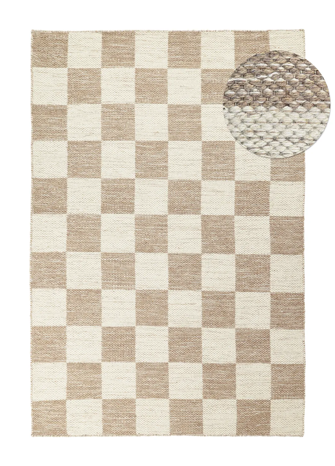 Tappeto In Lana - Dundee (beige/bianco)