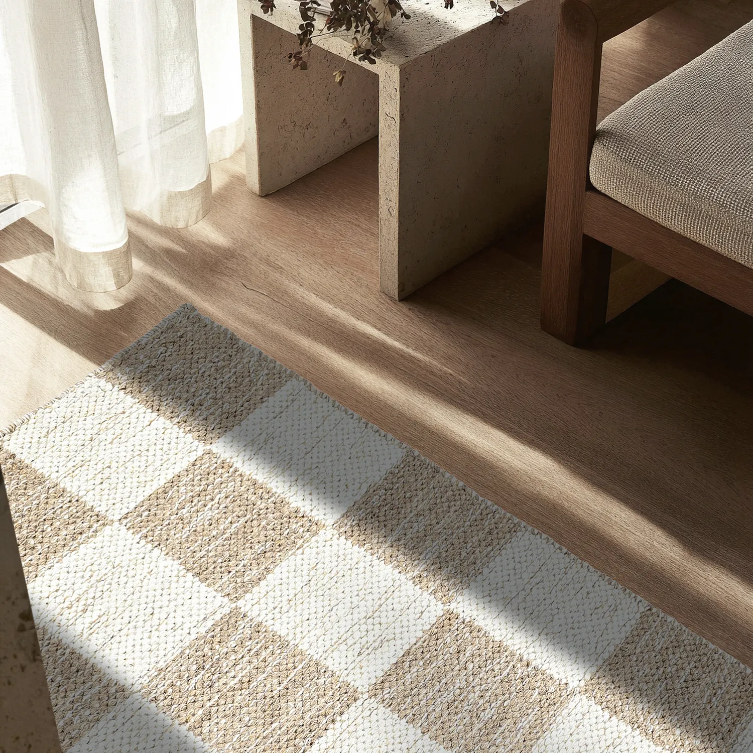 Tappeto In Lana - Dundee (beige/bianco)