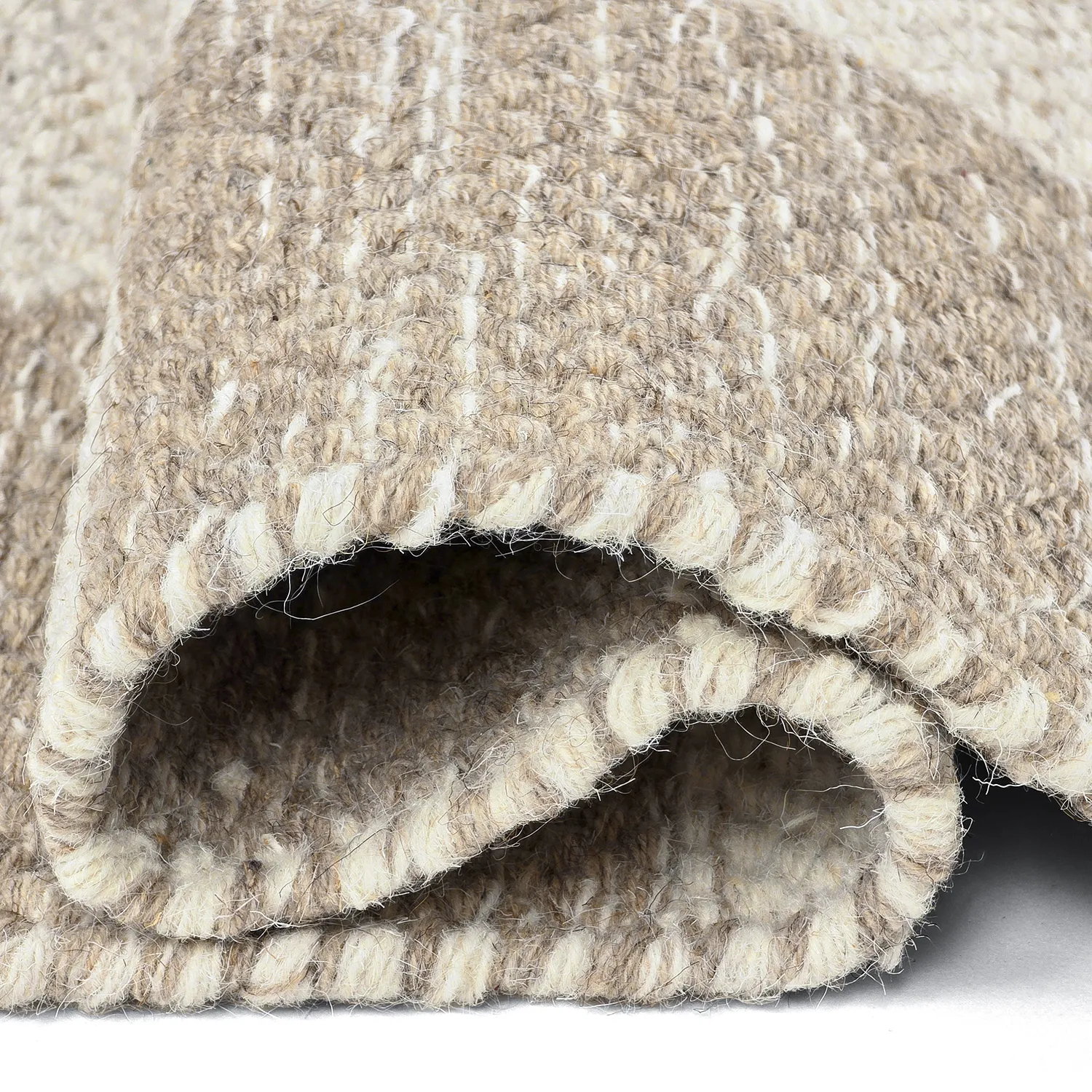 Tappeto In Lana - Dundee (beige/bianco)