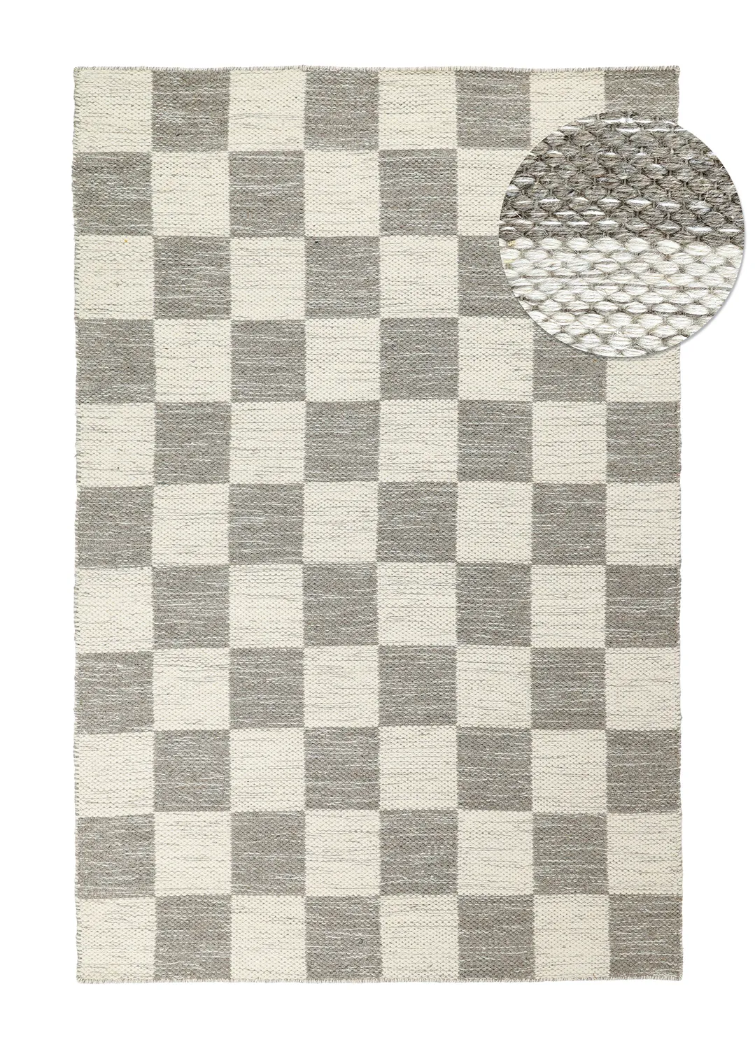 Tappeto In Lana - Dundee (grigio/bianco)