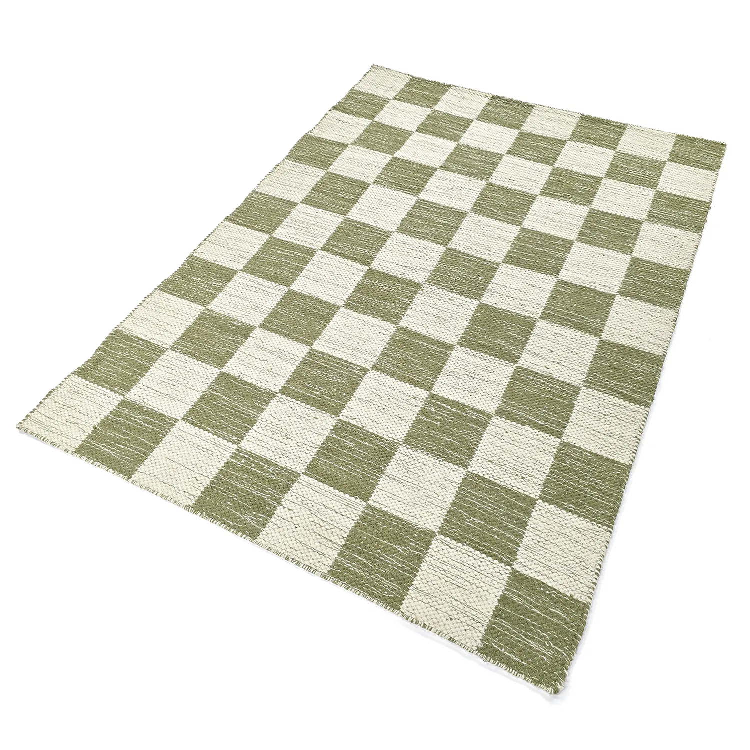 Tappeto In Lana - Dundee (verde/bianco)