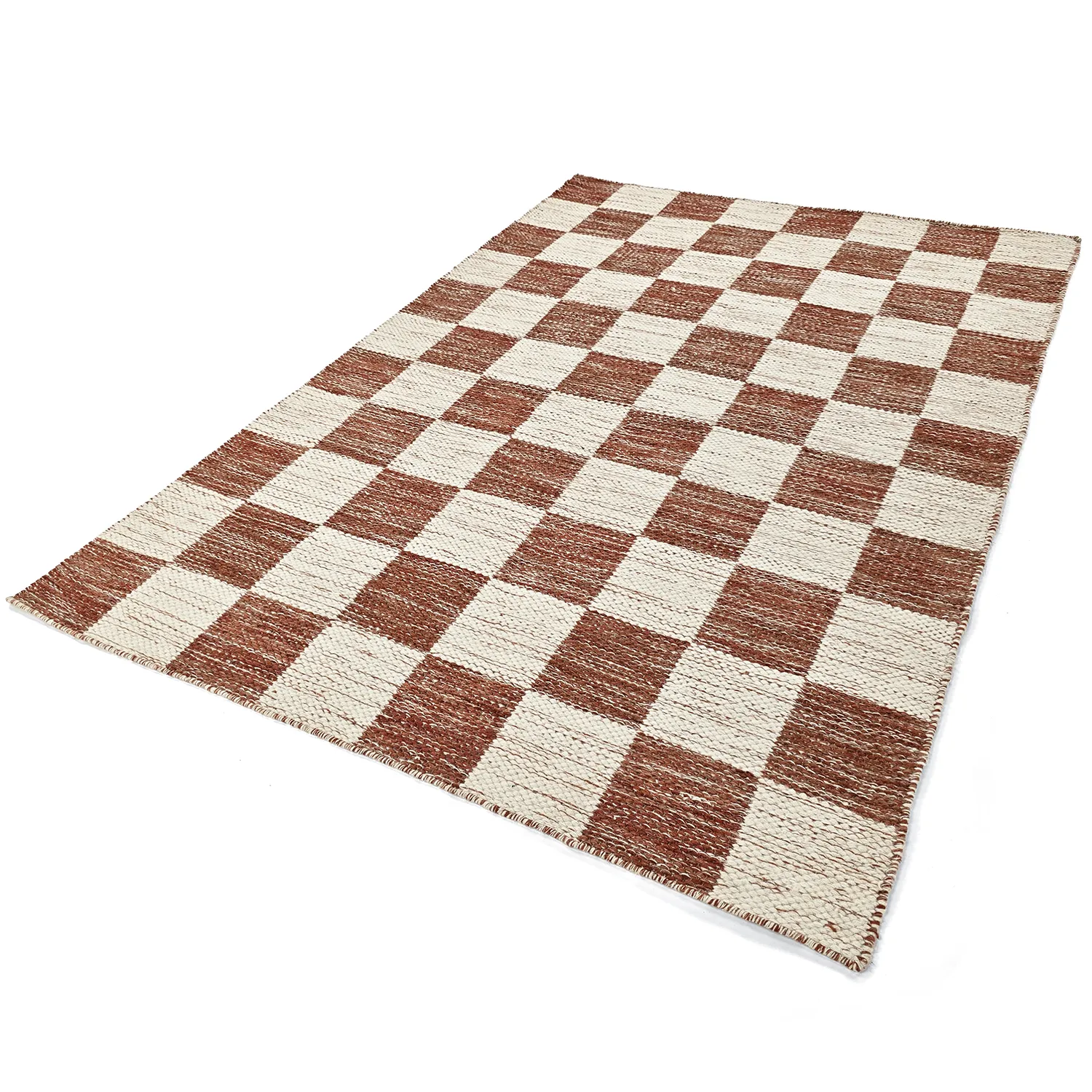 Tappeto In Lana - Dundee (rosso/bianco)