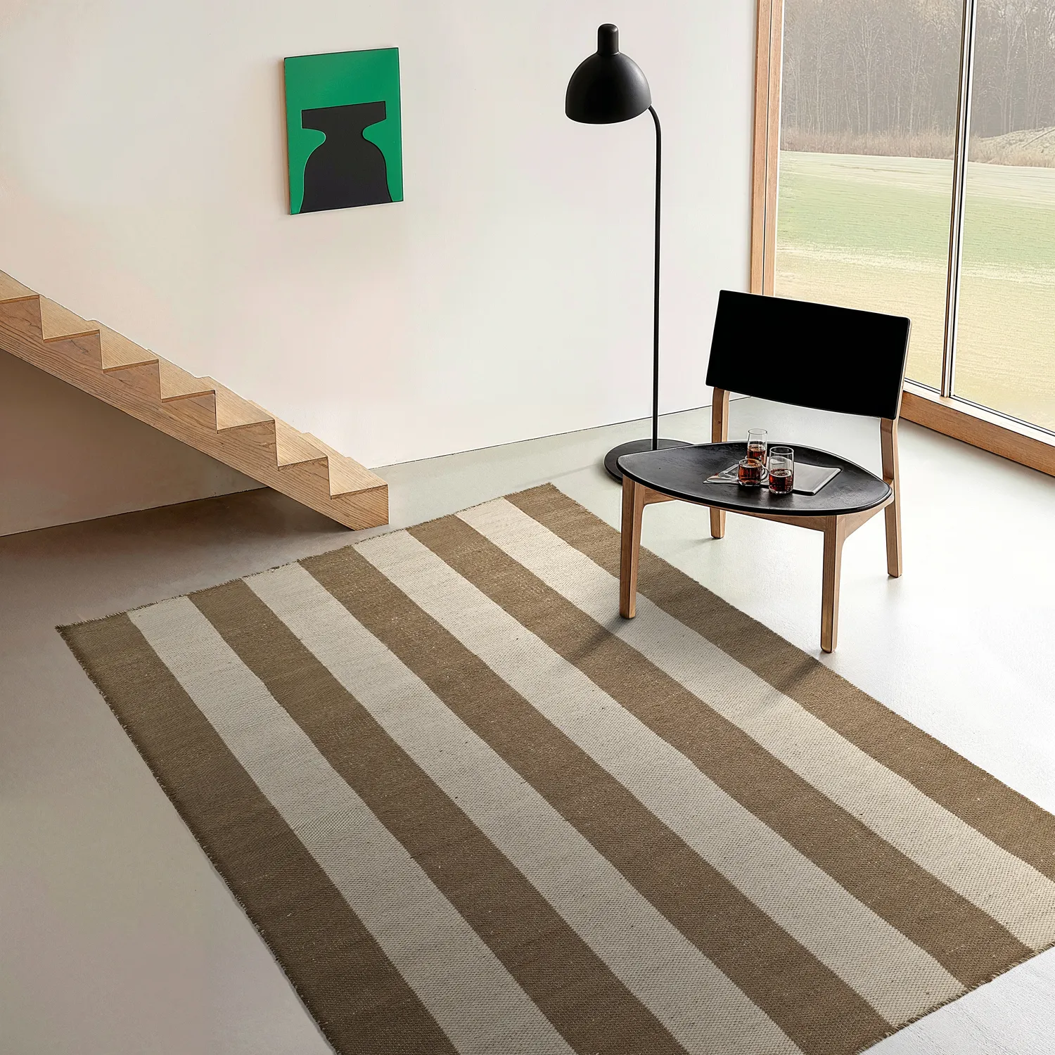 Tappeto In Lana - Garine (marrone/beige)