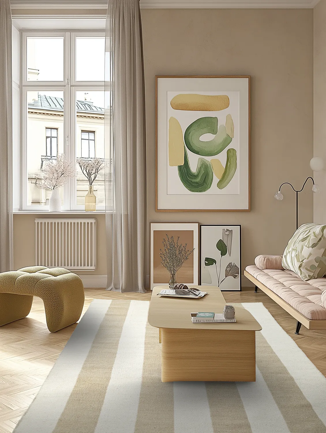 Tappeto In Lana - Garine (bianco sporco/beige)