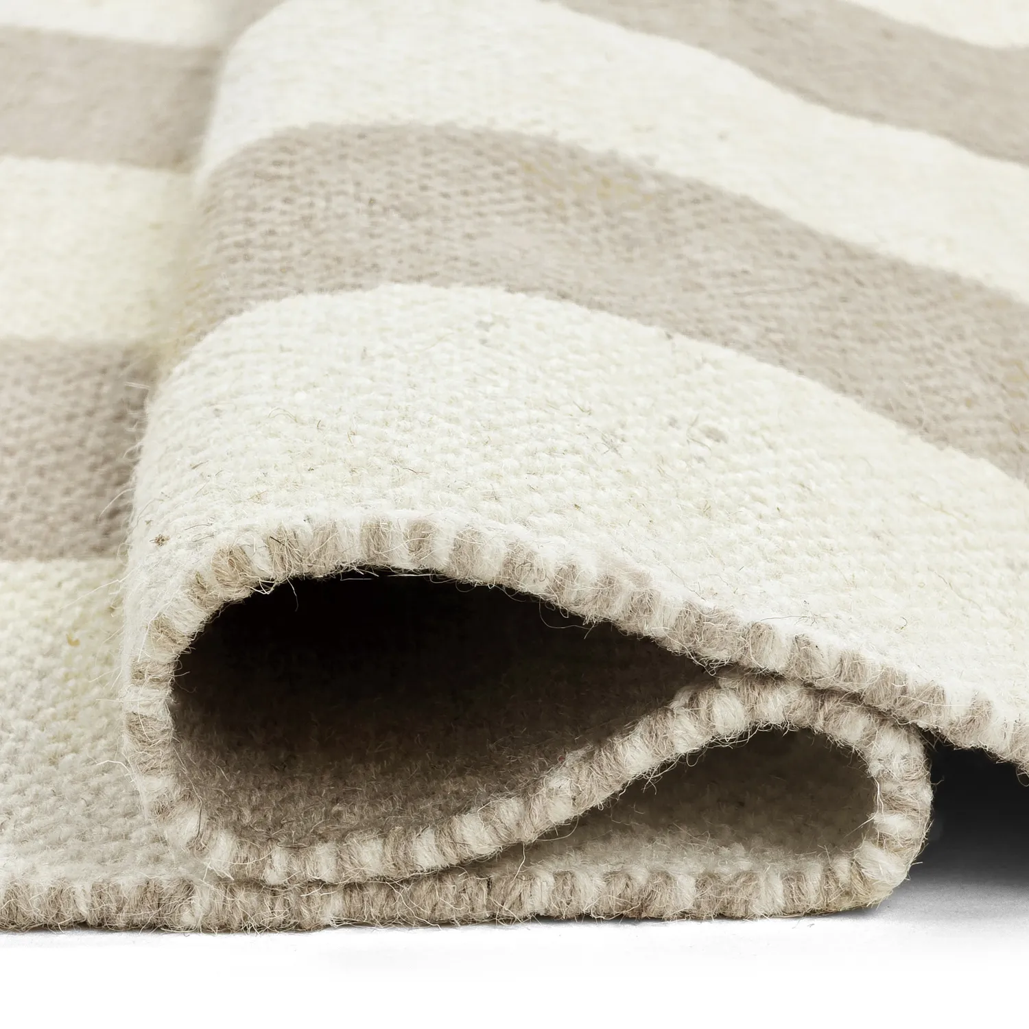 Tappeto In Lana - Garine (bianco sporco/beige)