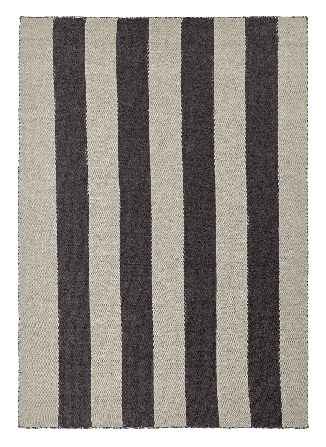 Tappeto In Lana - Garine (nero/beige)