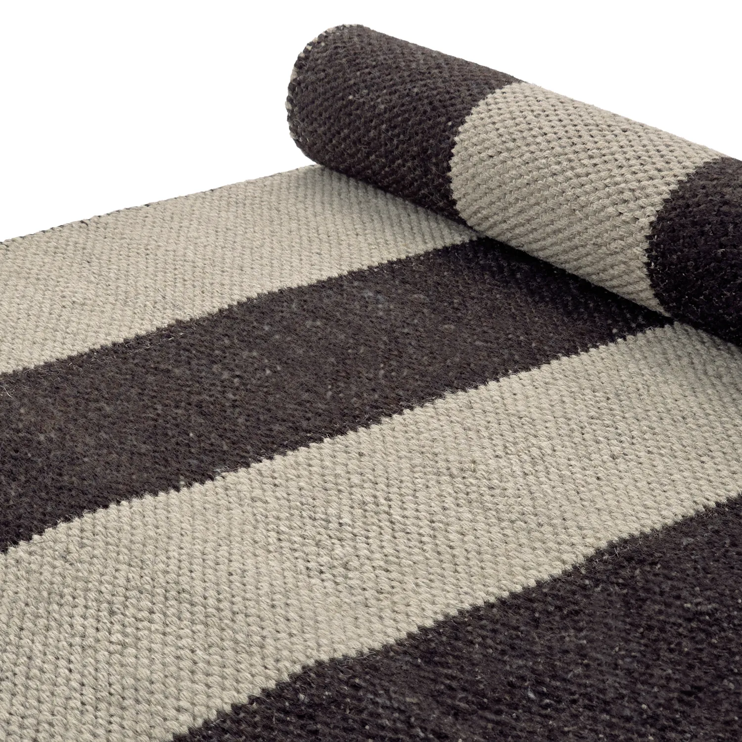 Tappeto In Lana - Garine (nero/beige)