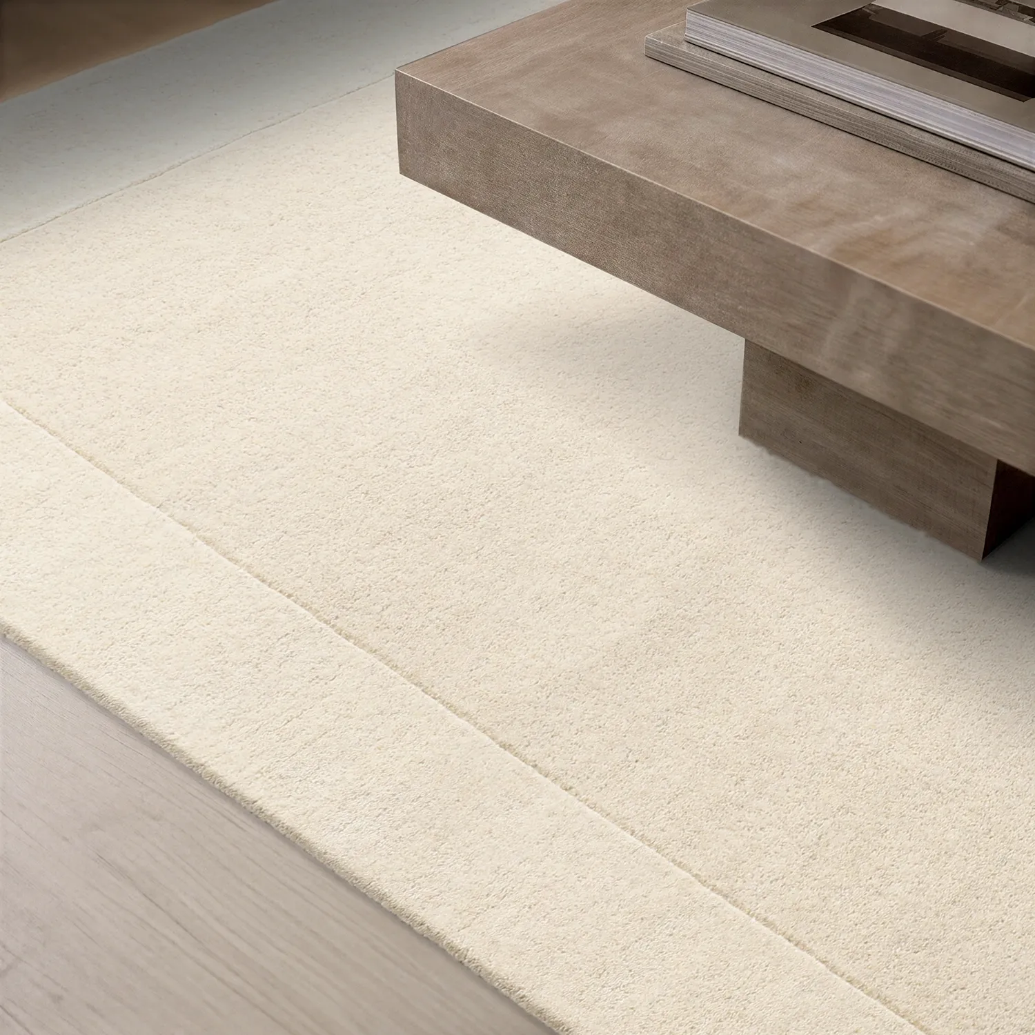 Tappeto In Lana - Gaya Hand Tufted Wool Premium (crema/bianco)