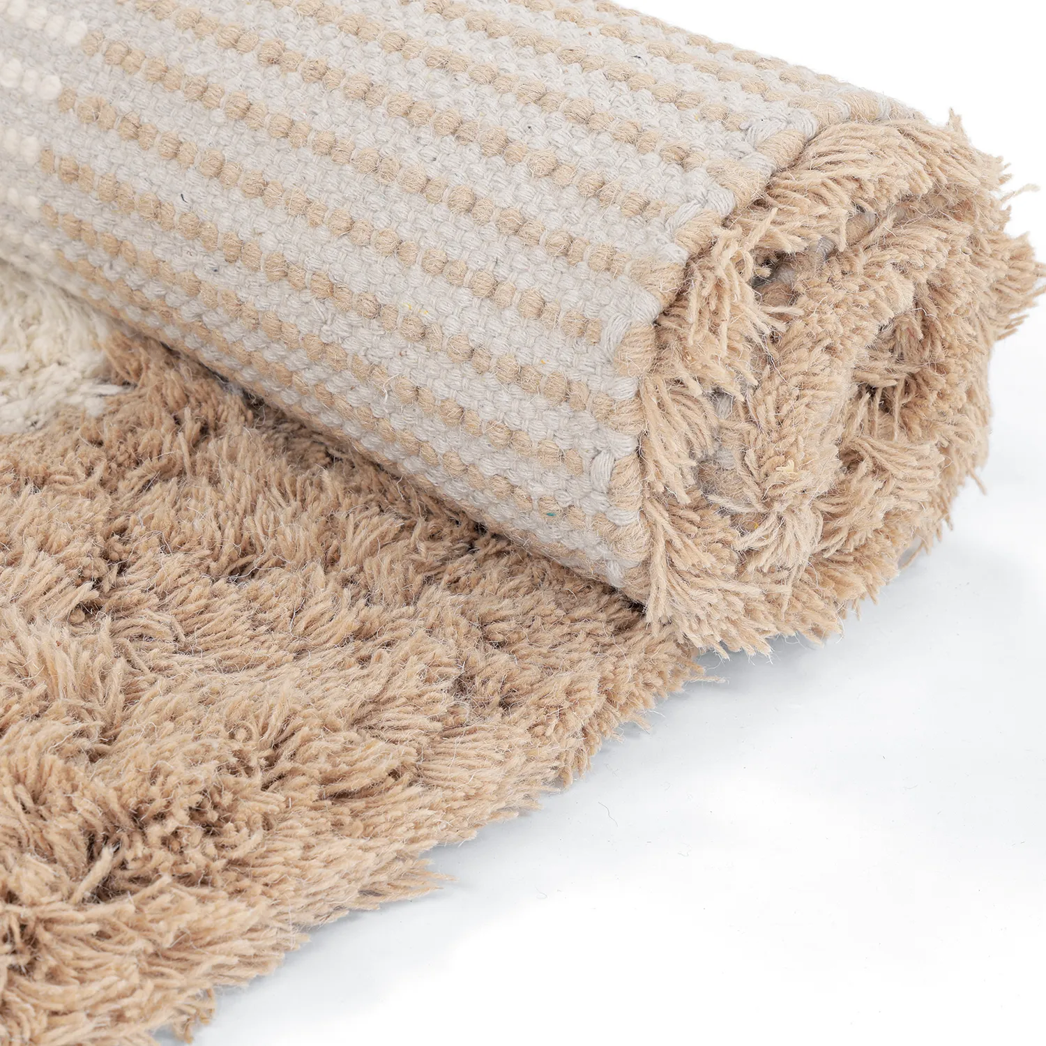 Tappeto In Lana - Khenifra Handknot Wool Premium (crema/beige)