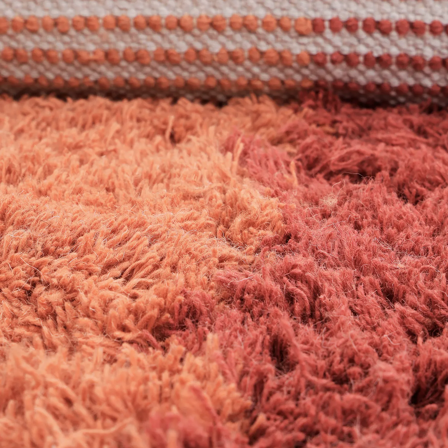 Tappeto In Lana - Khenifra Handknot Wool Premium (arancione/rosso)