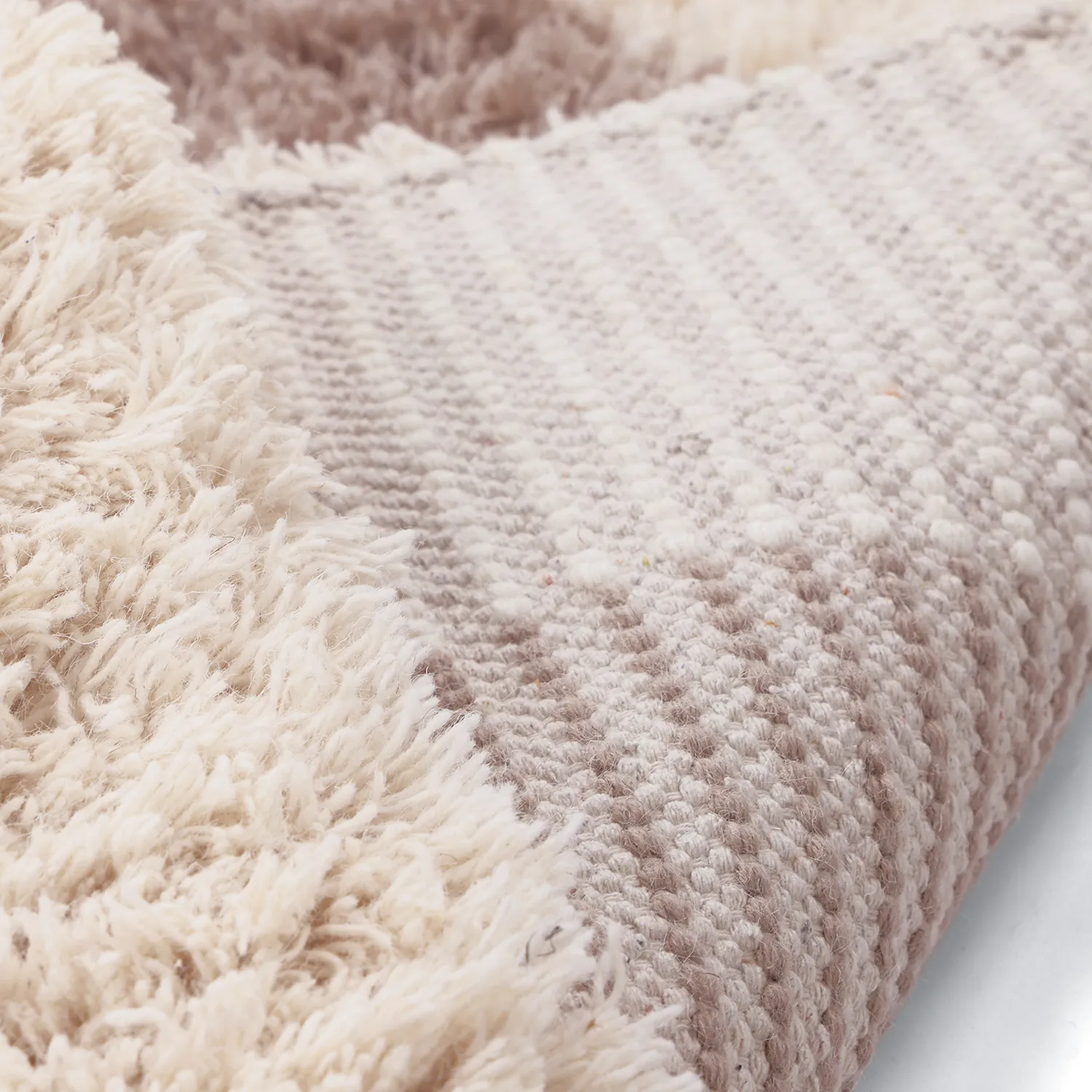 Tappeto In Lana - Khenifra Handknot Wool Premium (tortora/crema)