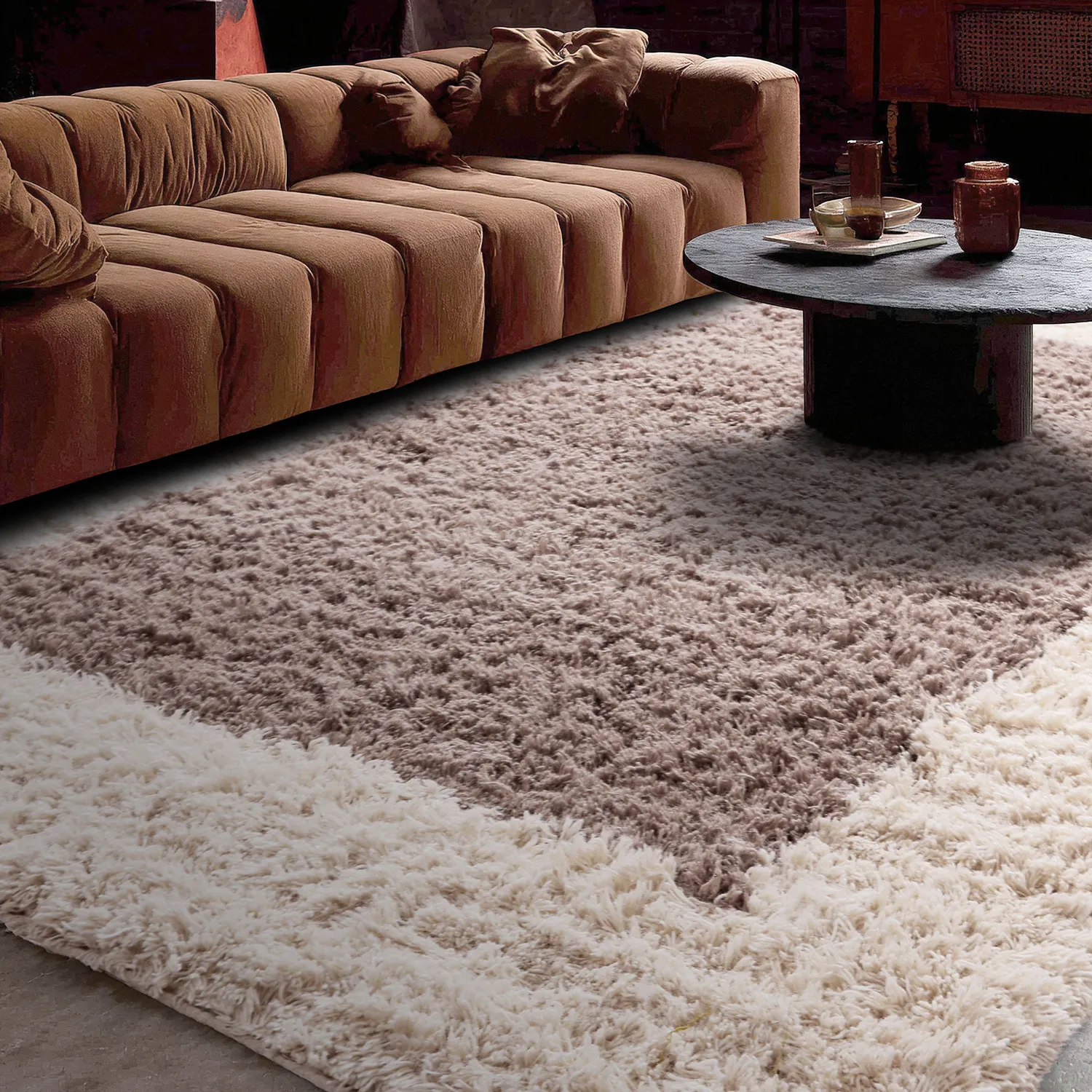 Tappeto In Lana - Khenifra Handknot Wool Premium (tortora/crema)