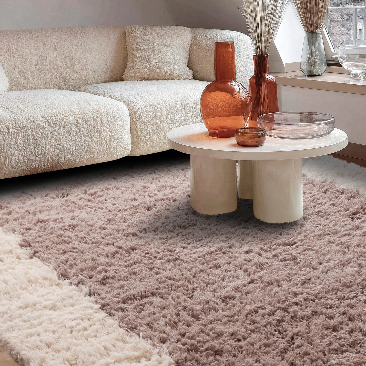 Tappeto In Lana - Khenifra Handknot Wool Premium (tortora/crema)