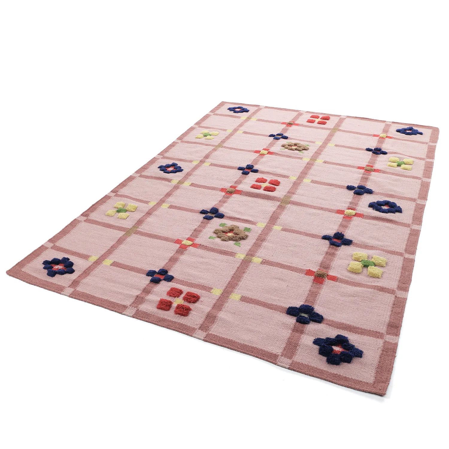 Tappeto In Lana - Lausanne Flatweave Tufted Premium (rosa)