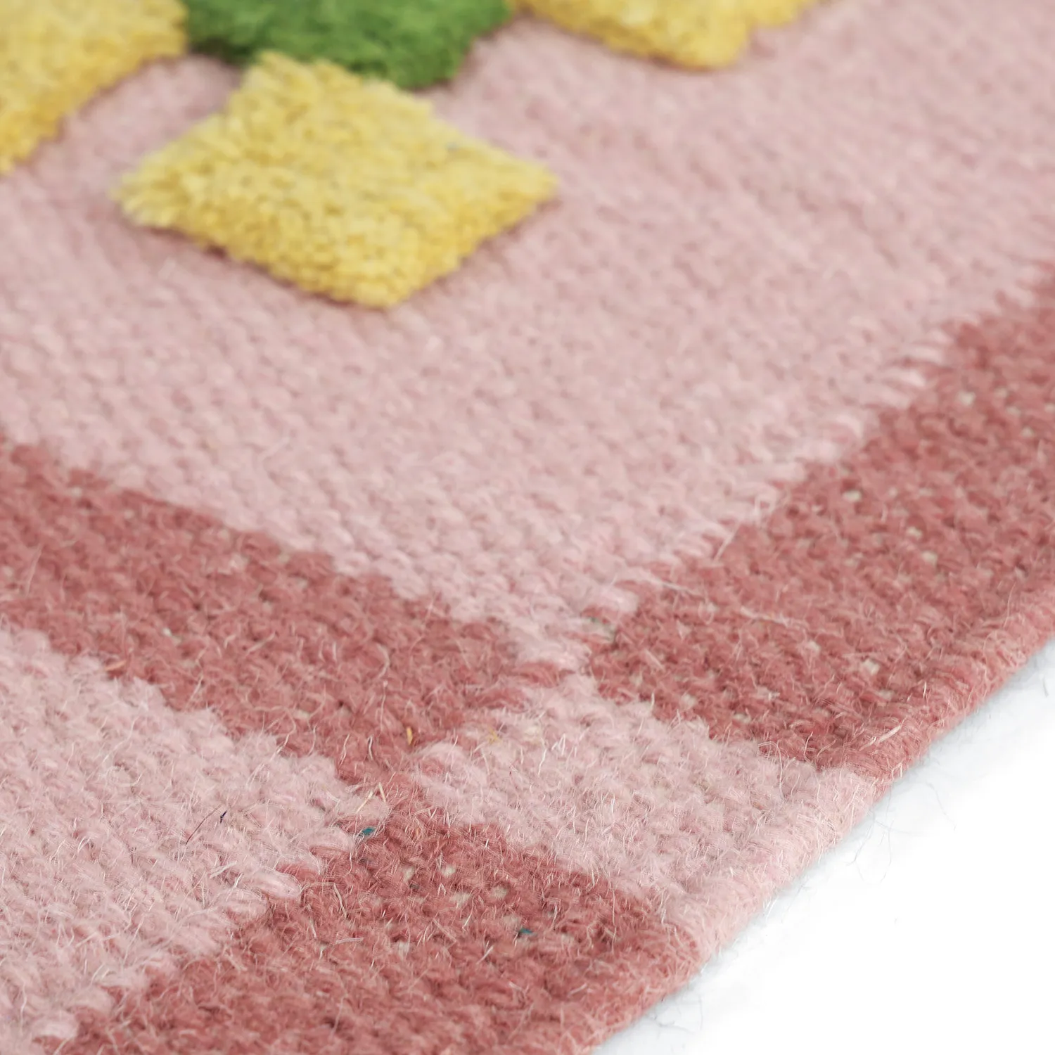Tappeto In Lana - Lausanne Flatweave Tufted Premium (rosa)