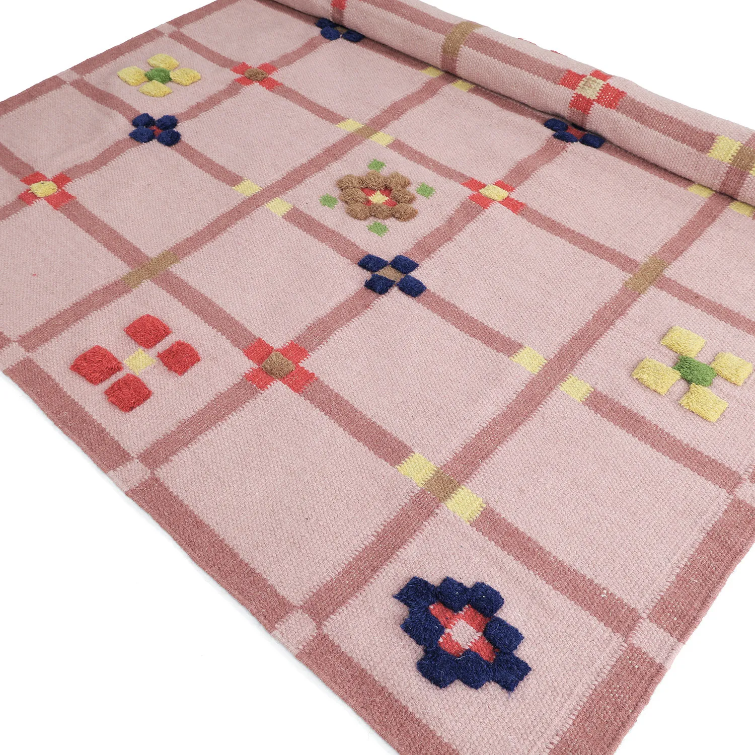 Tappeto In Lana - Lausanne Flatweave Tufted Premium (rosa)