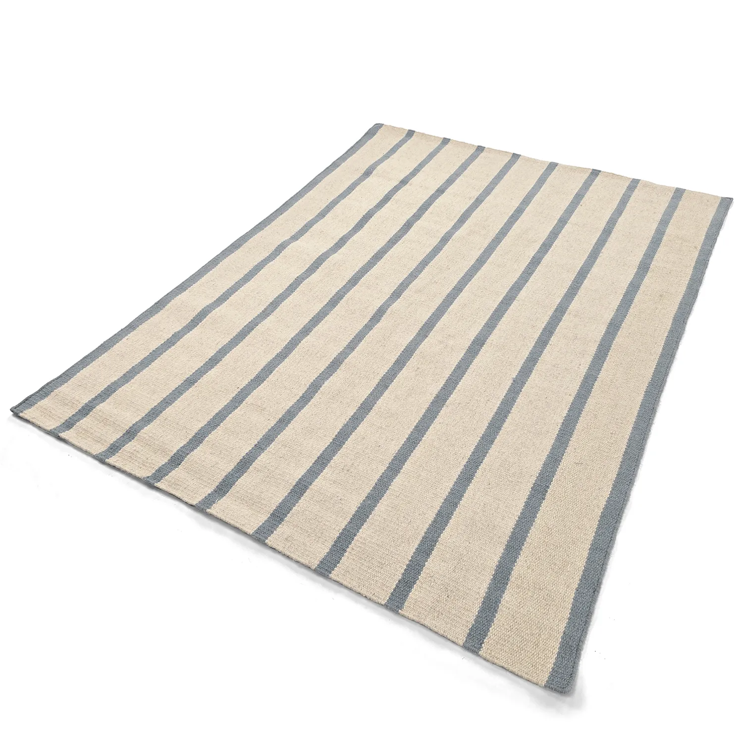 Tappeto In Lana - Luton (denim sbiadito/bianco)