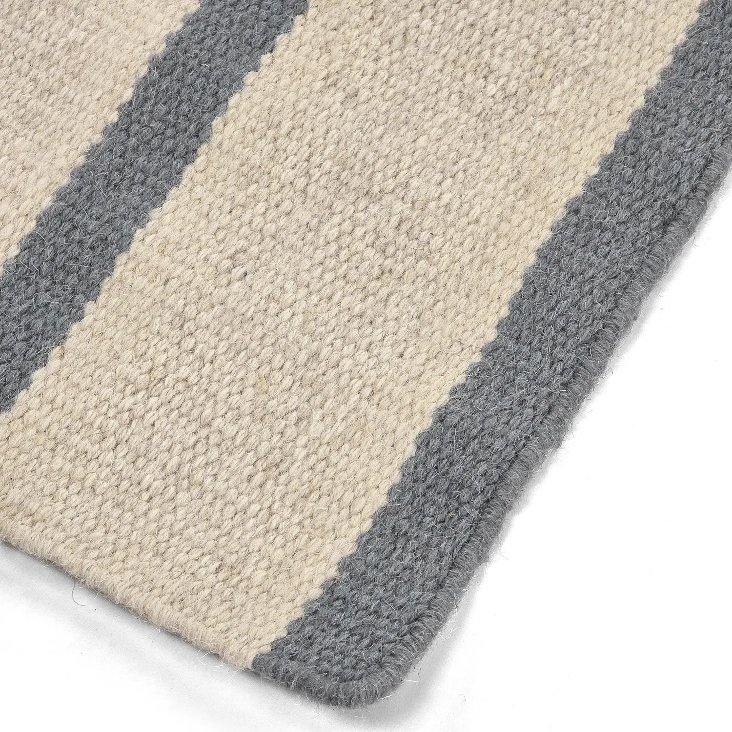 Tappeto In Lana - Luton (denim sbiadito/bianco)