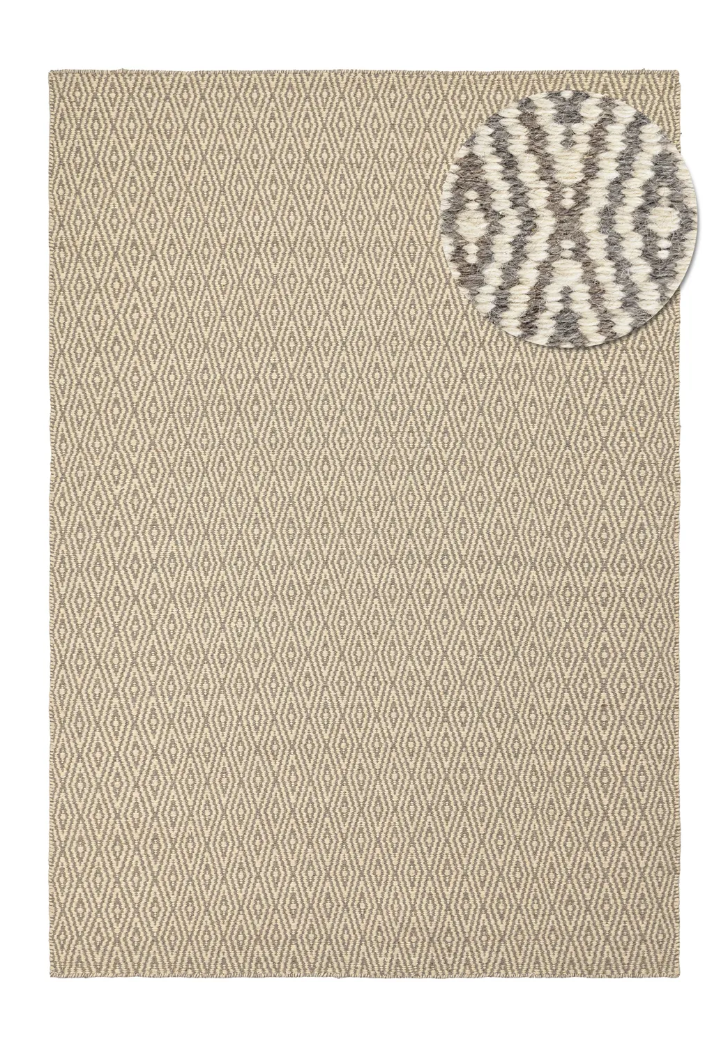 Tappeto In Lana - Monastir (grigio/bianco)