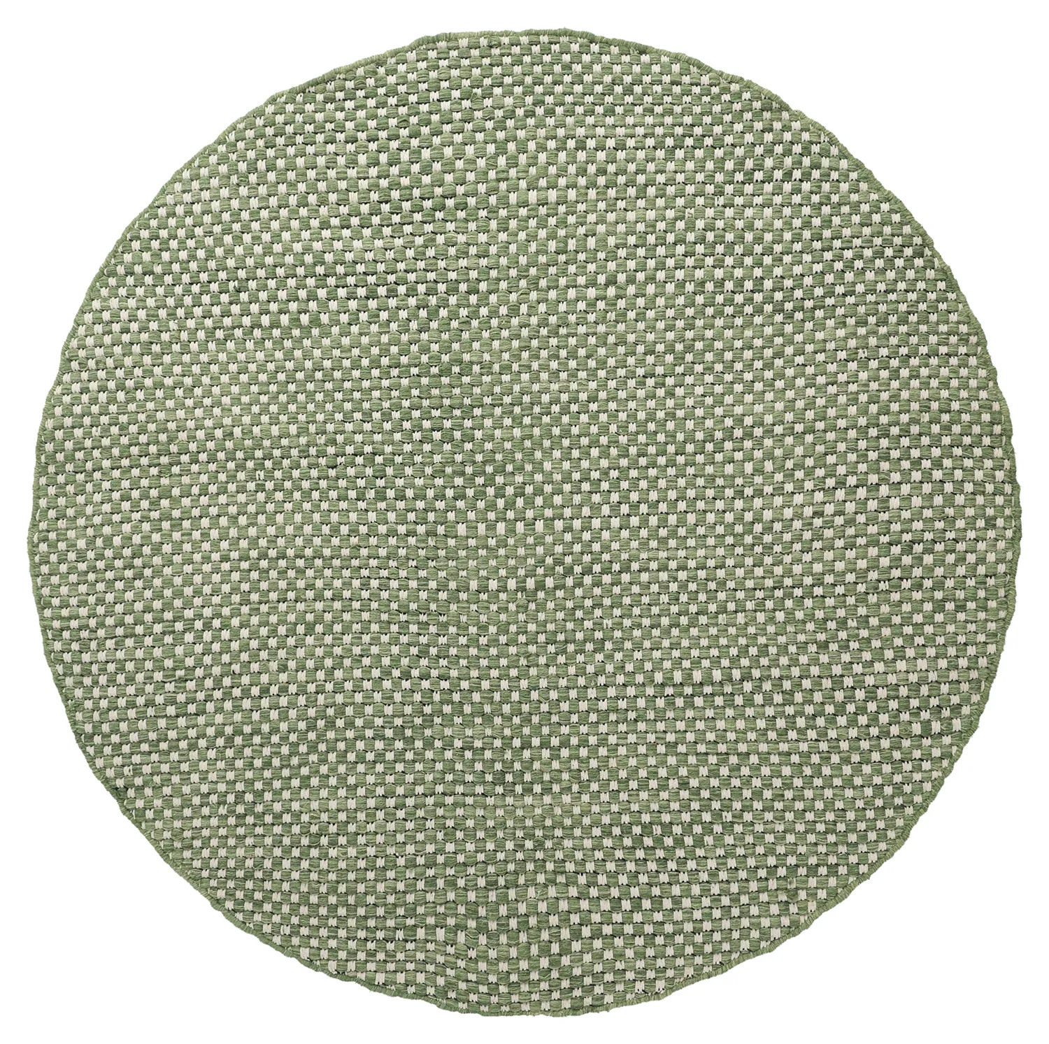 Tappeto rotondo - Ovelia (verde/bianco)