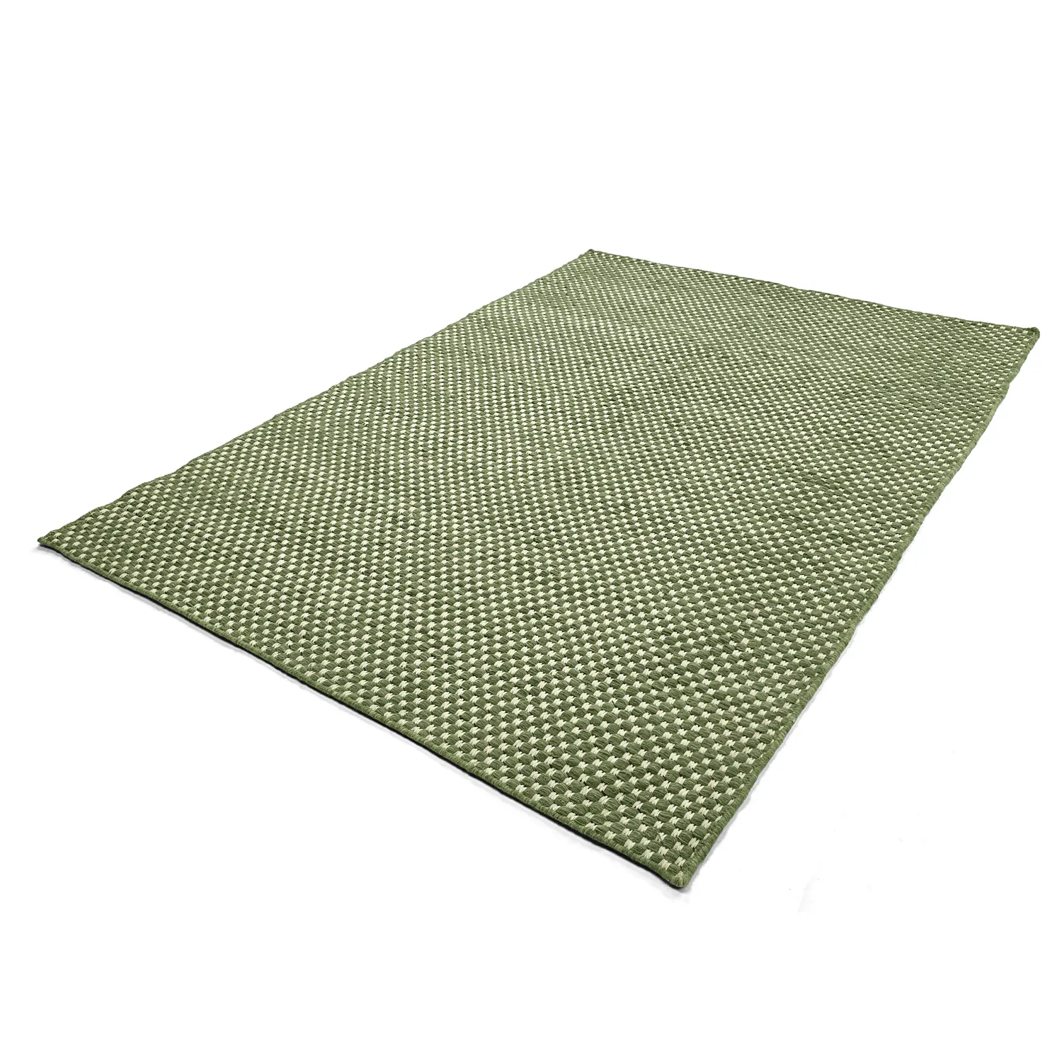 Tappeto In Lana - Ovelia (verde/bianco)