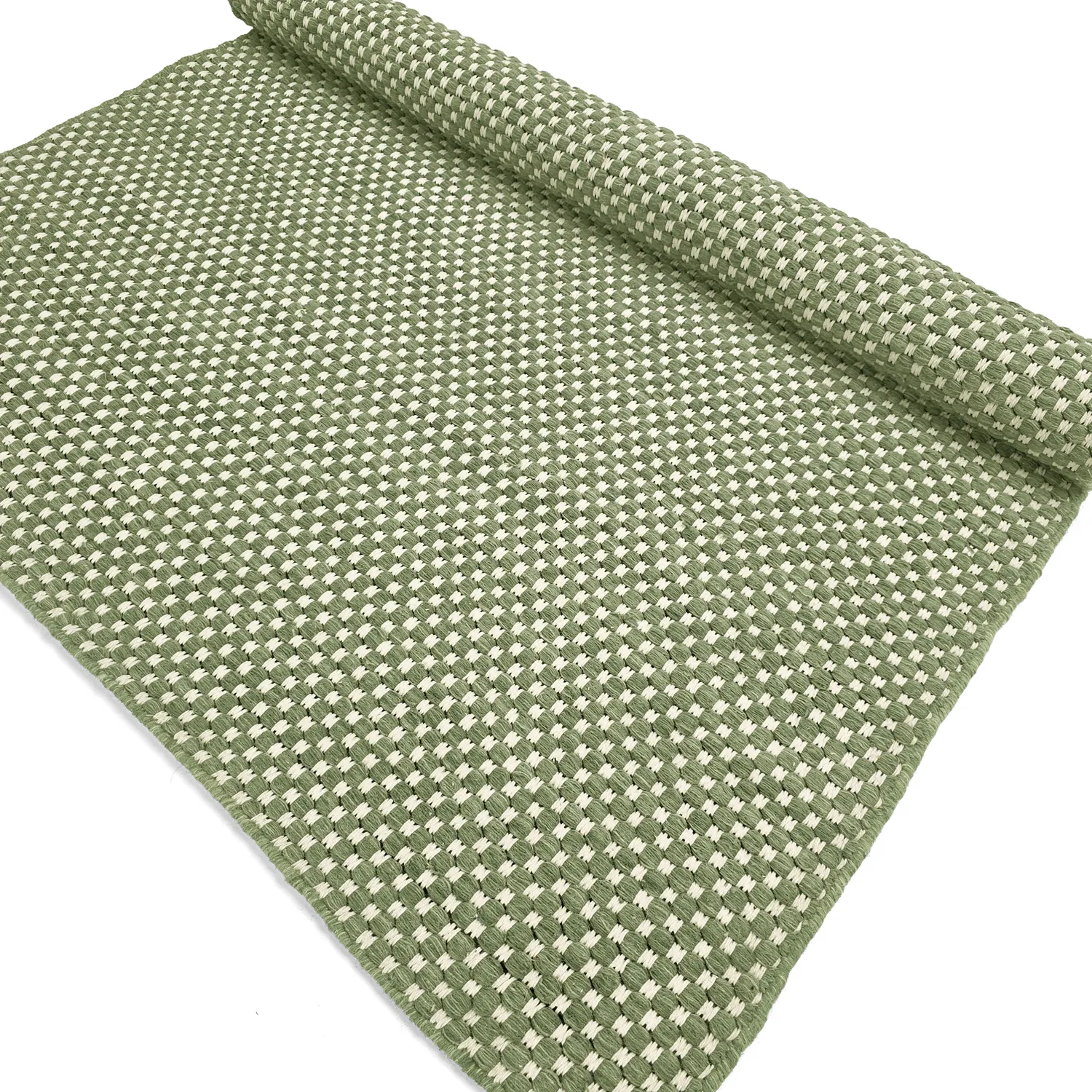 Tappeto In Lana - Ovelia (verde/bianco)