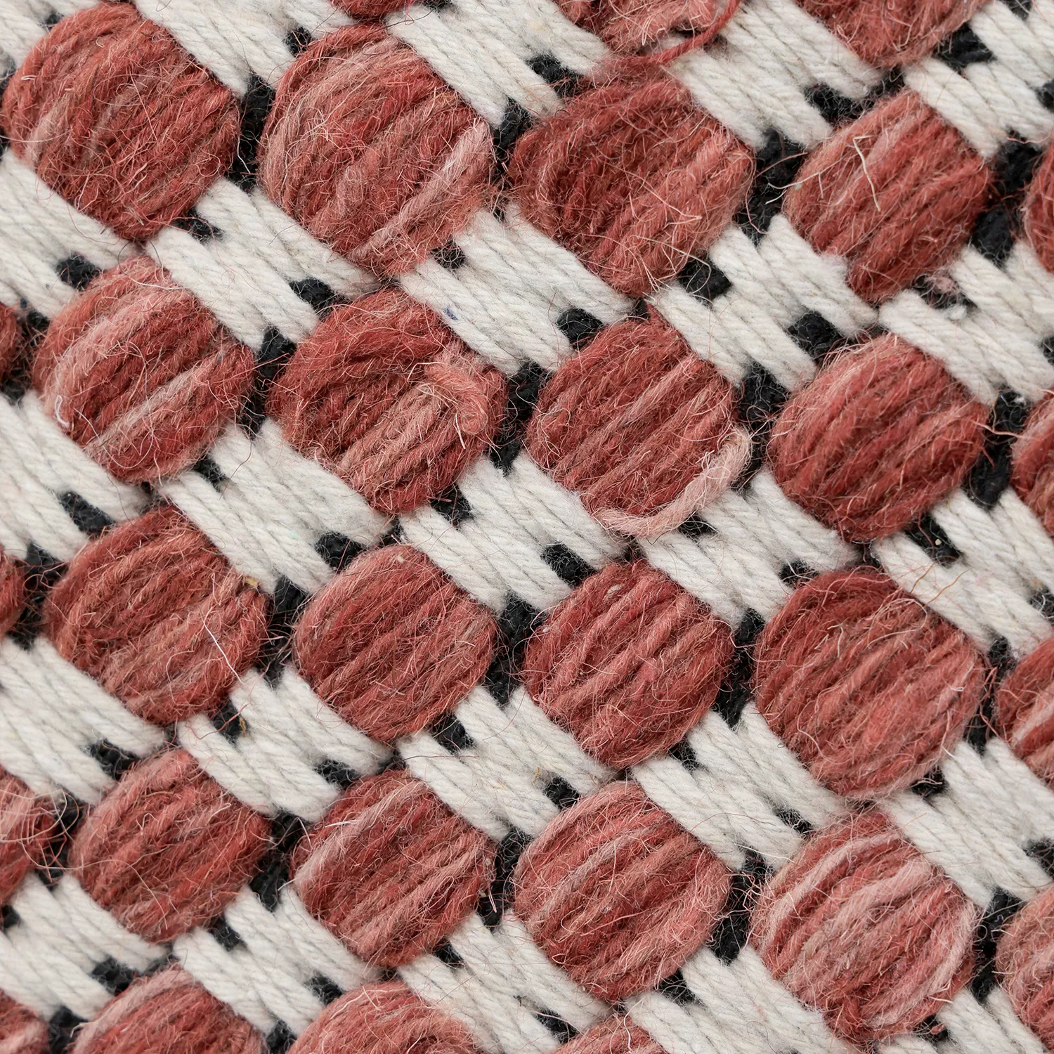 Tappeto In Lana - Ovelia (terracotta/bianco)