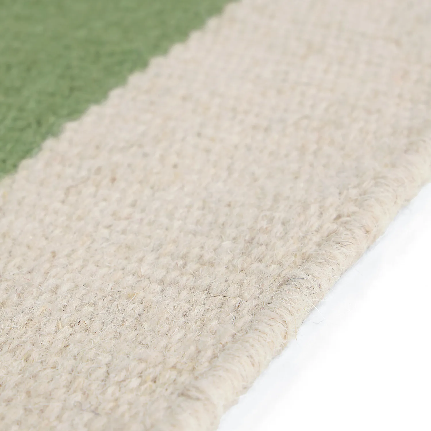Tappeto In Lana - Peniche (crema/verde/rosso)