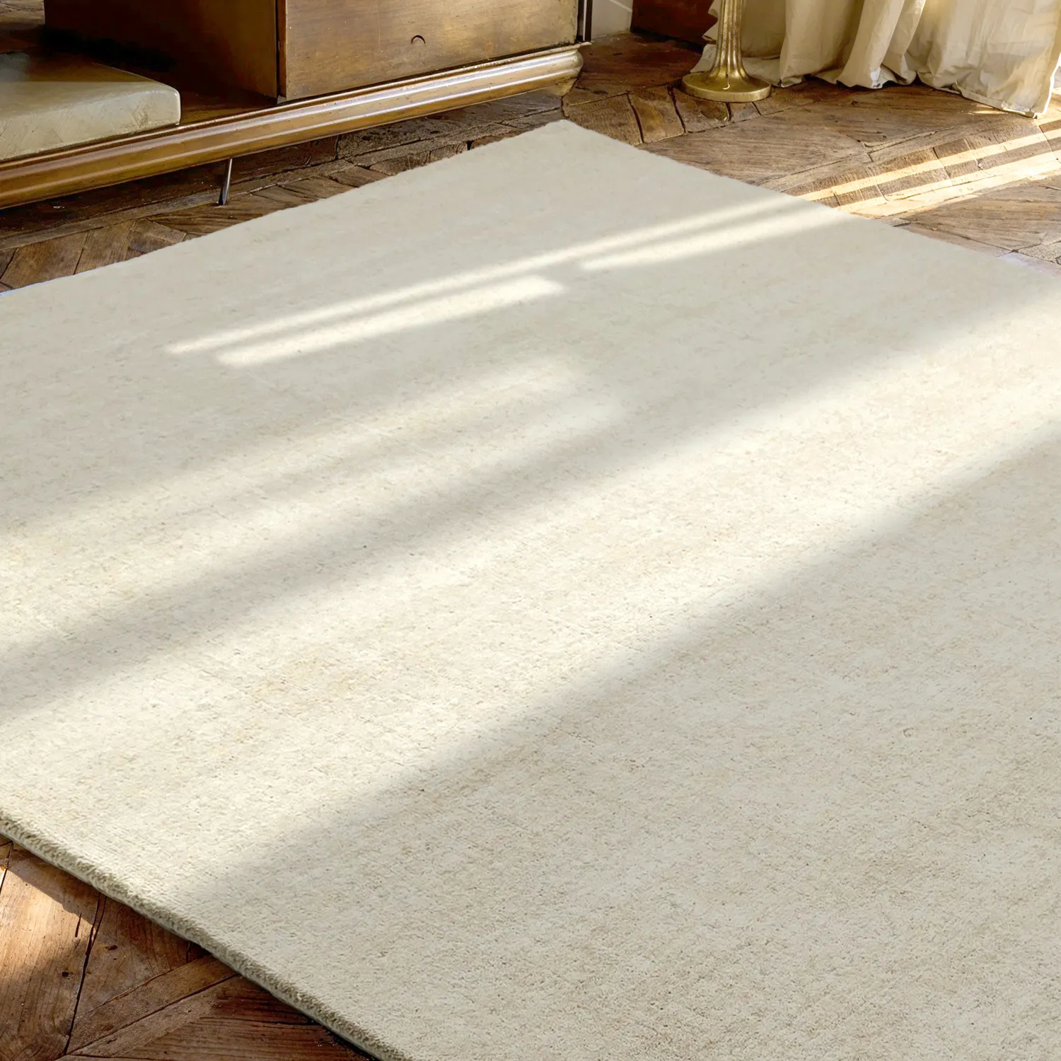 Tappeto In Lana - Rozel Handloom Wool Premium (crema)