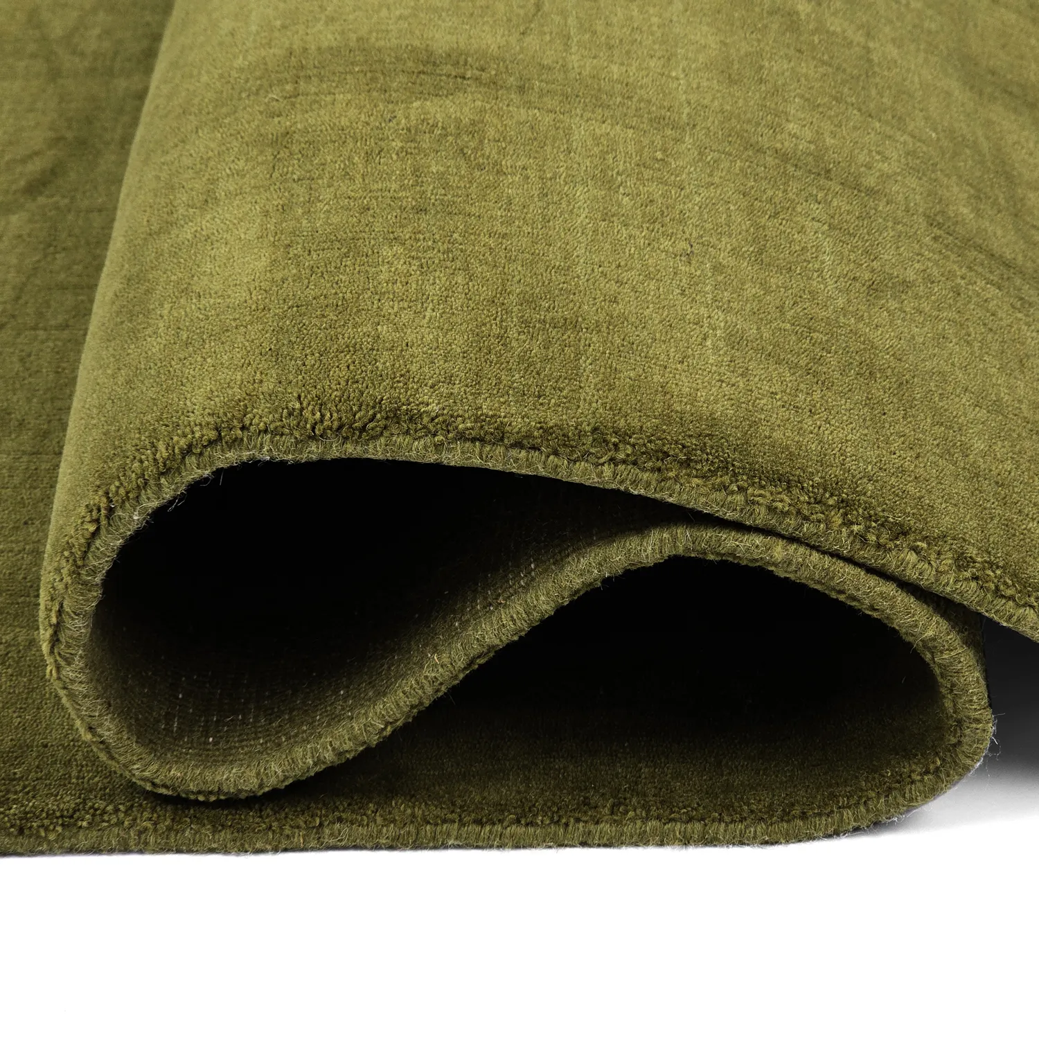 Tappeto In Lana - Rozel Handloom Wool Premium (verde muschio)
