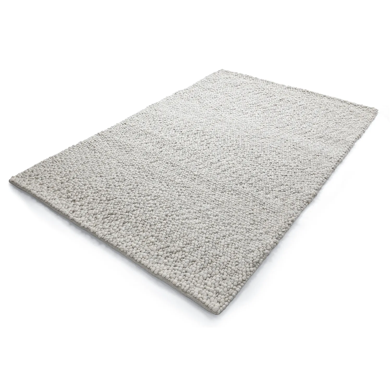 Tappeto In Lana - Sala Irregular Wool Bubble (grigio chiaro mélange)