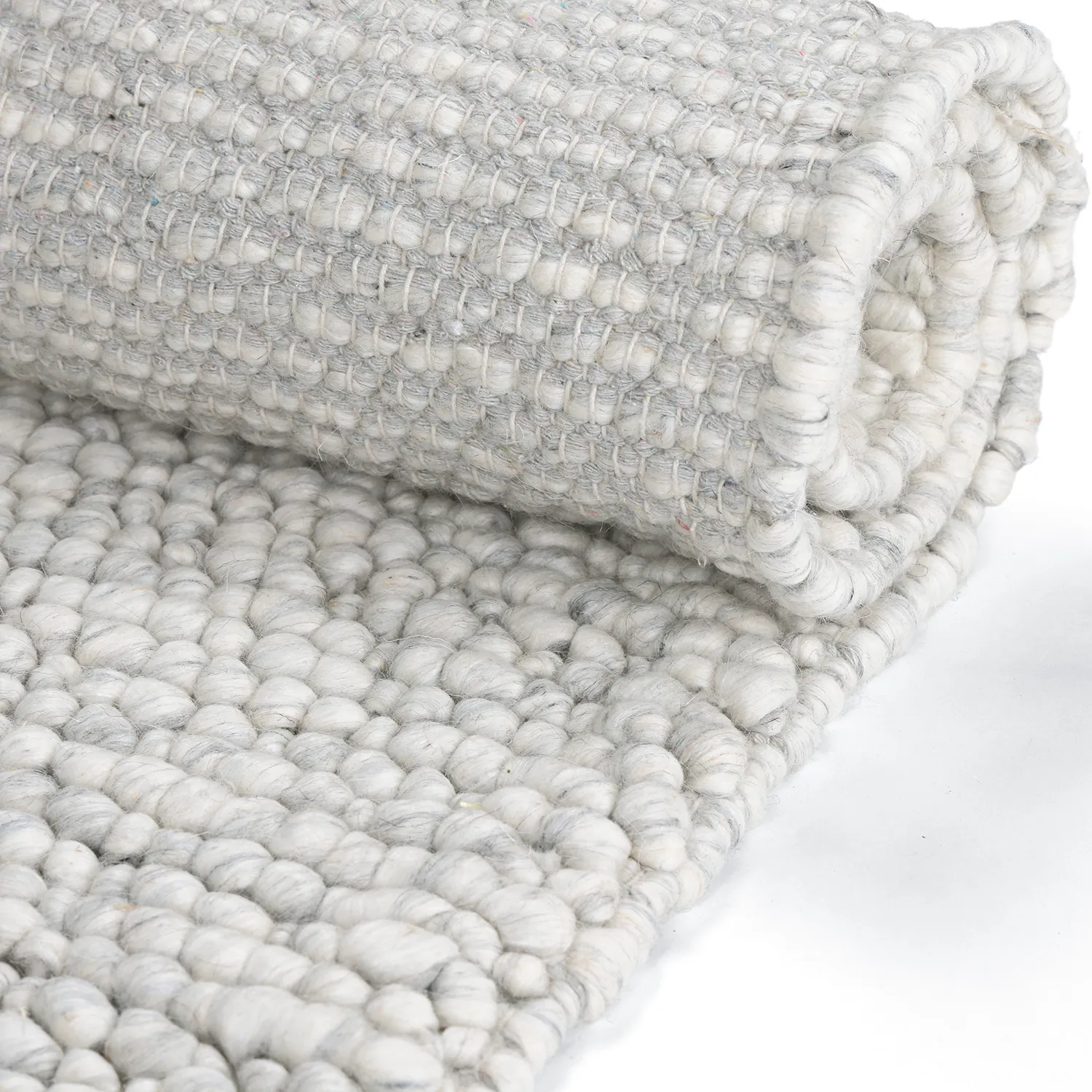 Tappeto In Lana - Sala Irregular Wool Bubble (grigio chiaro mélange)