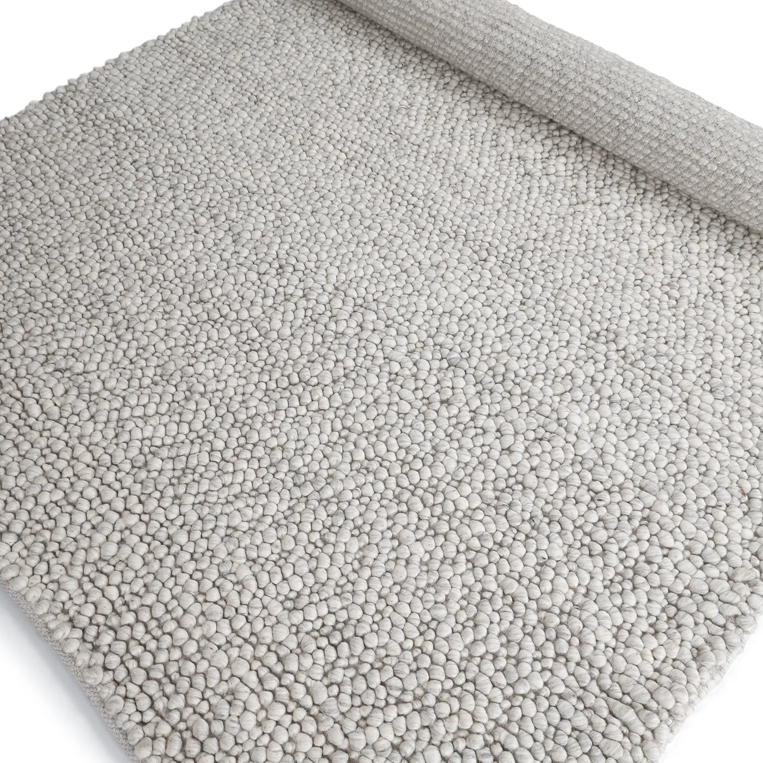 Tappeto In Lana - Sala Irregular Wool Bubble (grigio chiaro mélange)