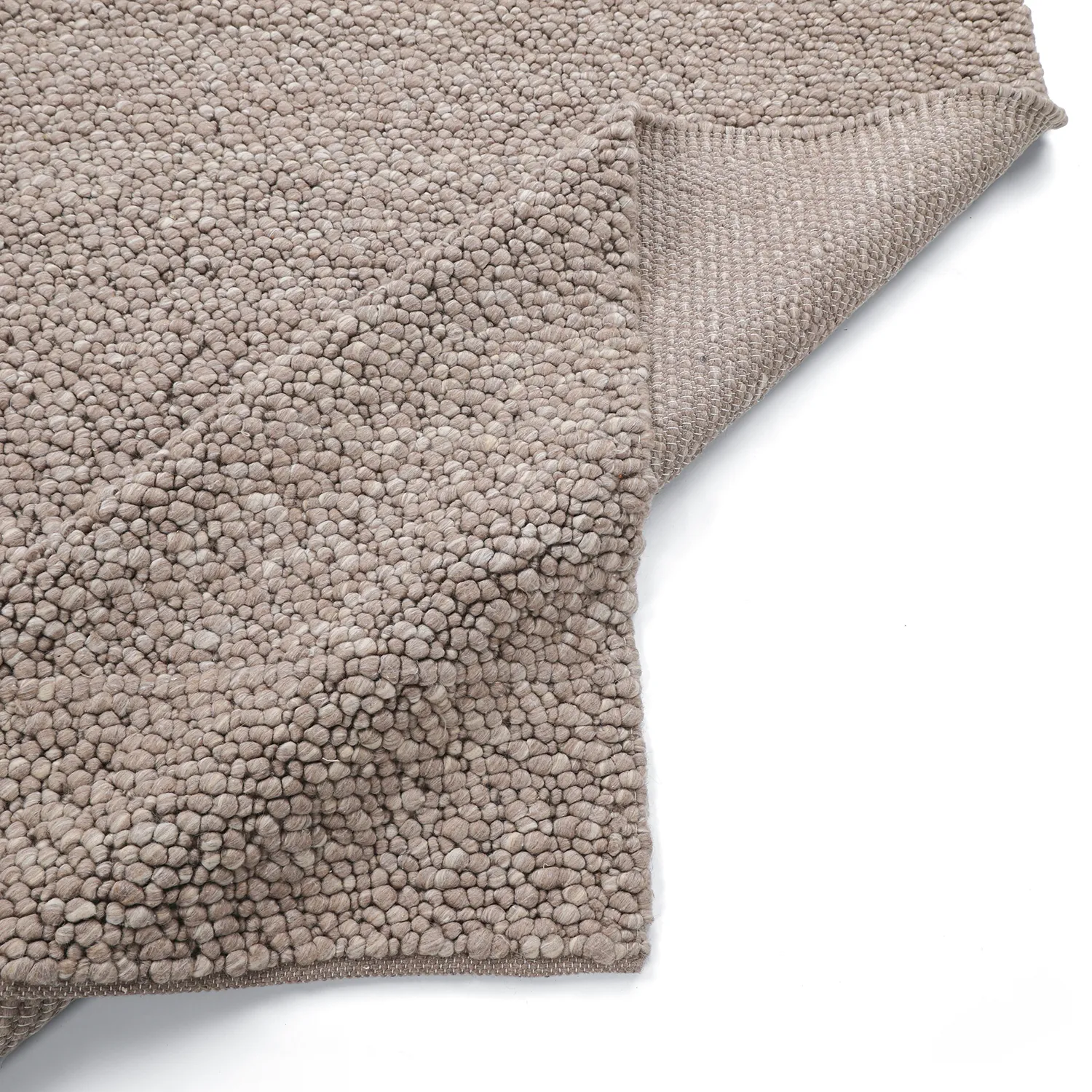 Tappeto In Lana - Sala Irregular Wool Bubble (tortora/bianco mélange)