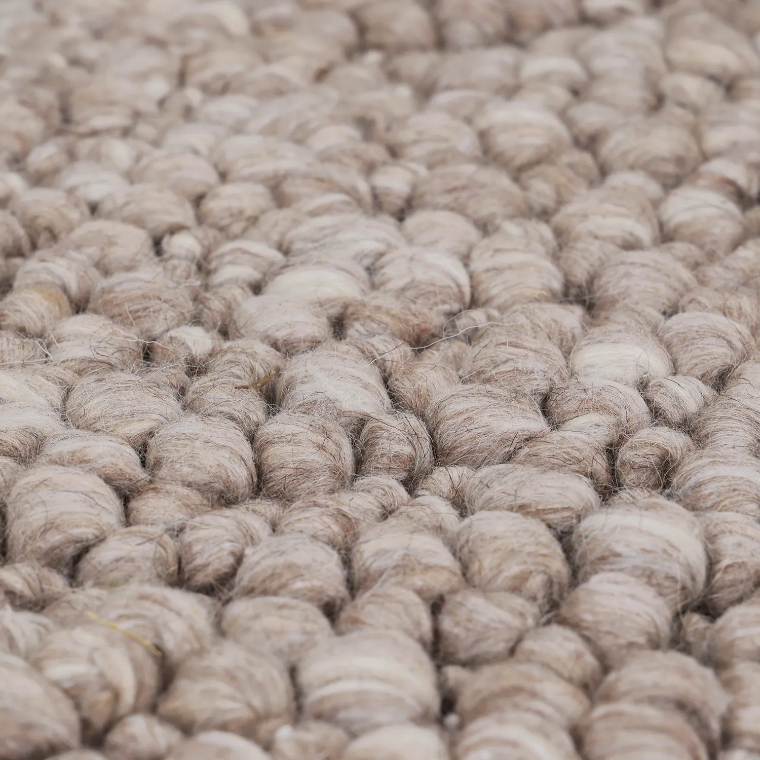 Tappeto In Lana - Sala Irregular Wool Bubble (tortora/bianco mélange)