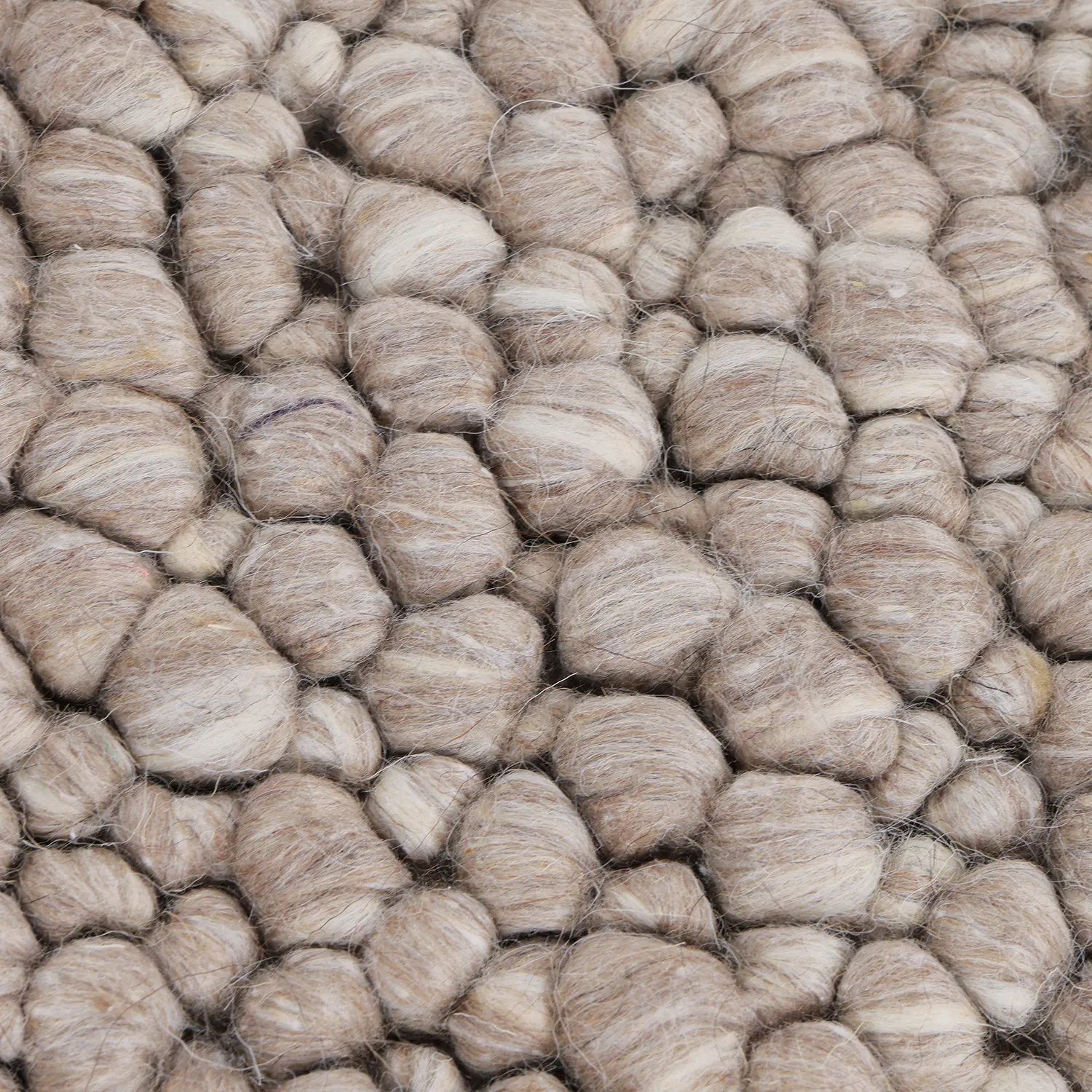 Tappeto In Lana - Sala Irregular Wool Bubble (tortora/bianco mélange)