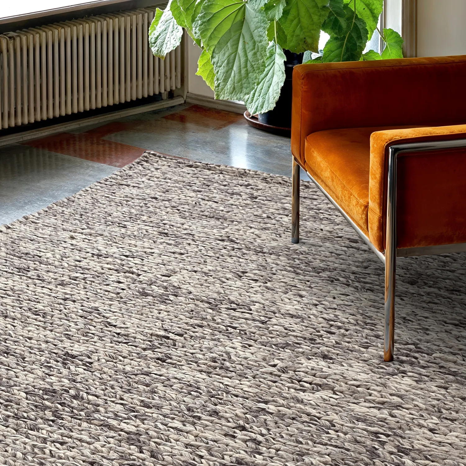 Tappeto In Lana - Talvia Braided Wool (grigio scuro)