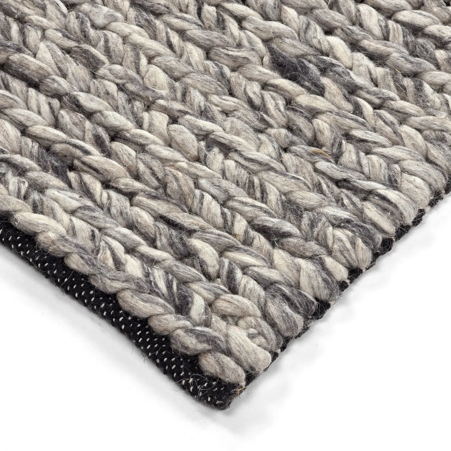 Tappeto In Lana - Talvia Braided Wool (grigio scuro)