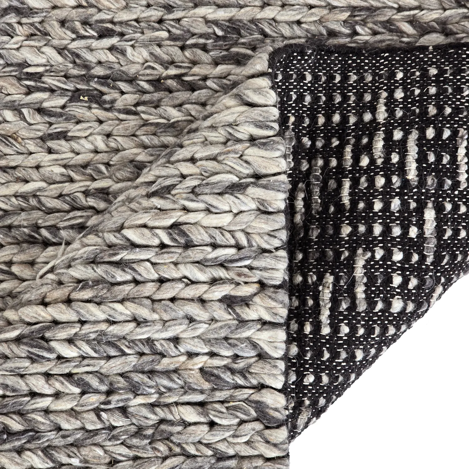 Tappeto In Lana - Talvia Braided Wool (grigio scuro)