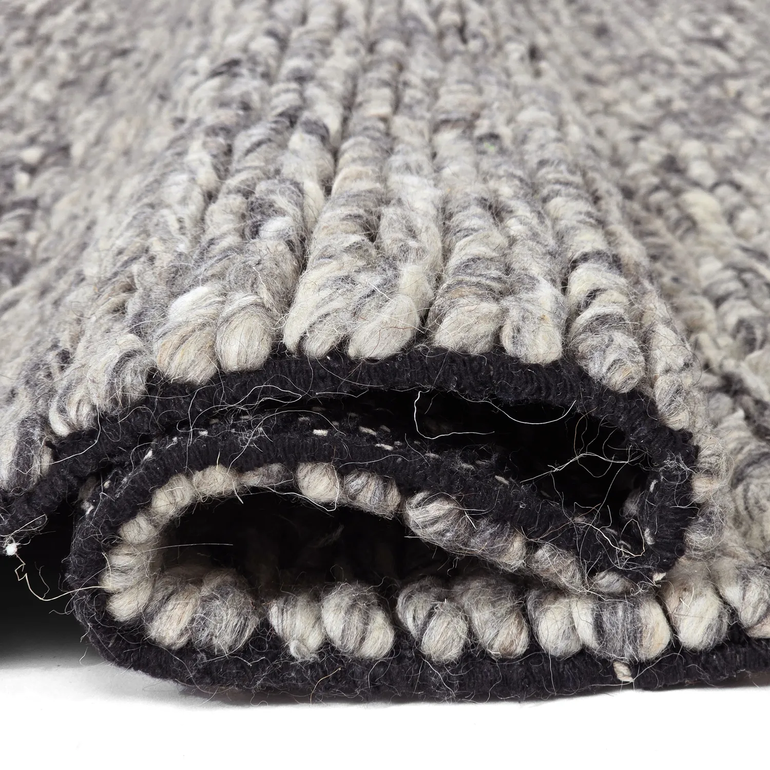 Tappeto In Lana - Talvia Braided Wool (grigio scuro)